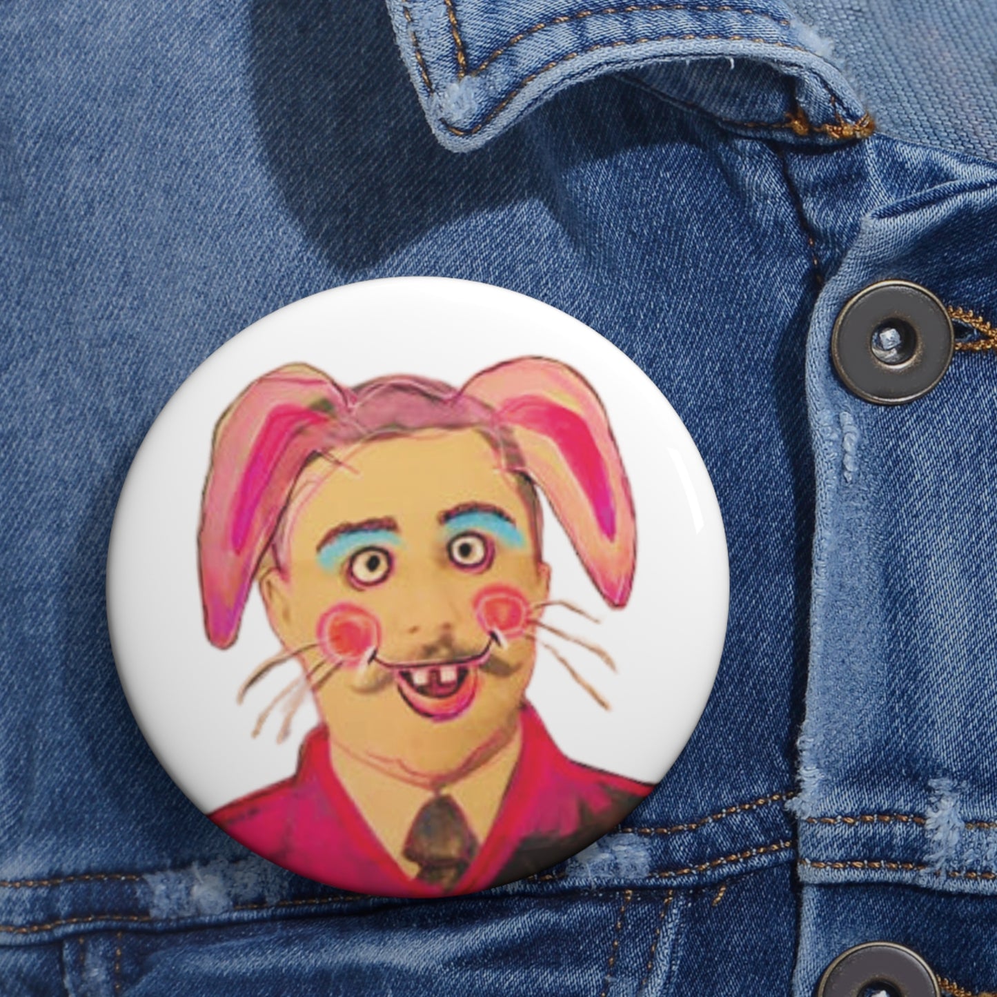 Peter Rabbit the Hippity Hoppity Easter Bunny 3 Inch Pin Button