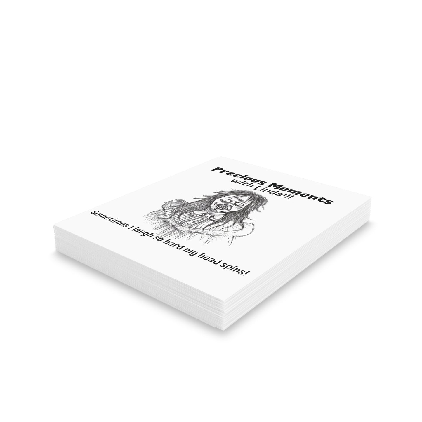 "Precious Moments with Linda" - The Happy Halloween Greeting Cards (8, 16, and 24 pcs) for all who enjoy a good head spinning!!!