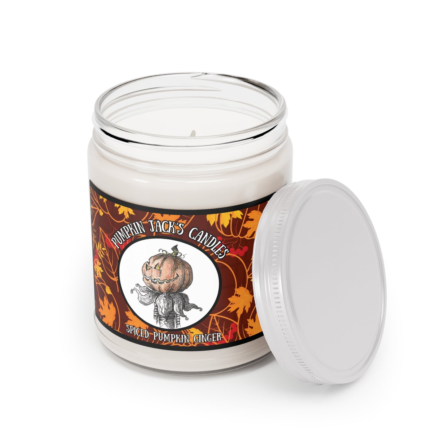 Pumpkin Jack's Candle Company - Spiced Pumpkin Ginger Aromatherapy 9oz Candle