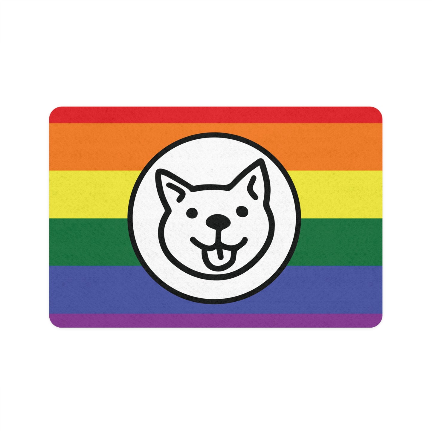 The Rainbow Flag & Doggie Cafe Food Mat - The cafe that all dogs love to eat at!!!