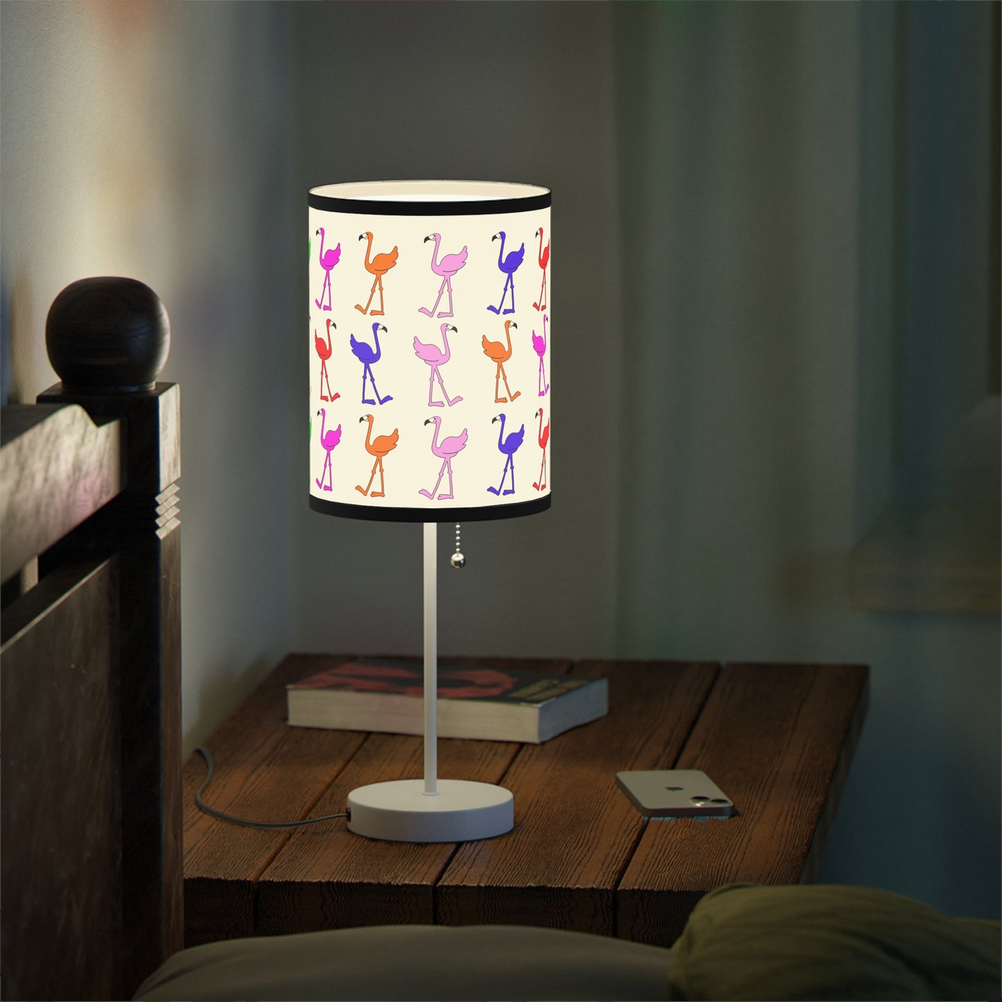 Rainbow Flamingo Club Table Lamp by Lu Lu