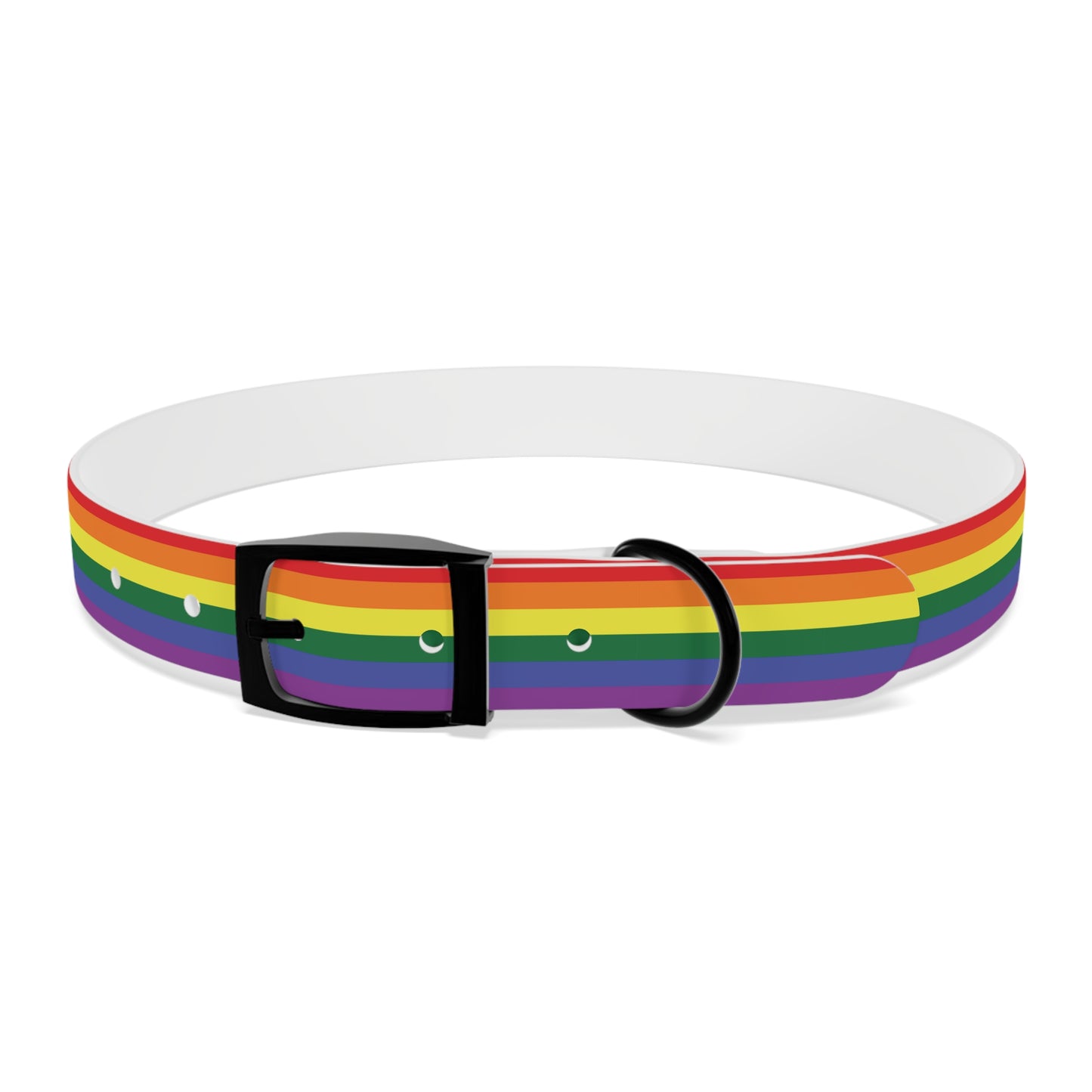 Rainbow Flag Dog Collar