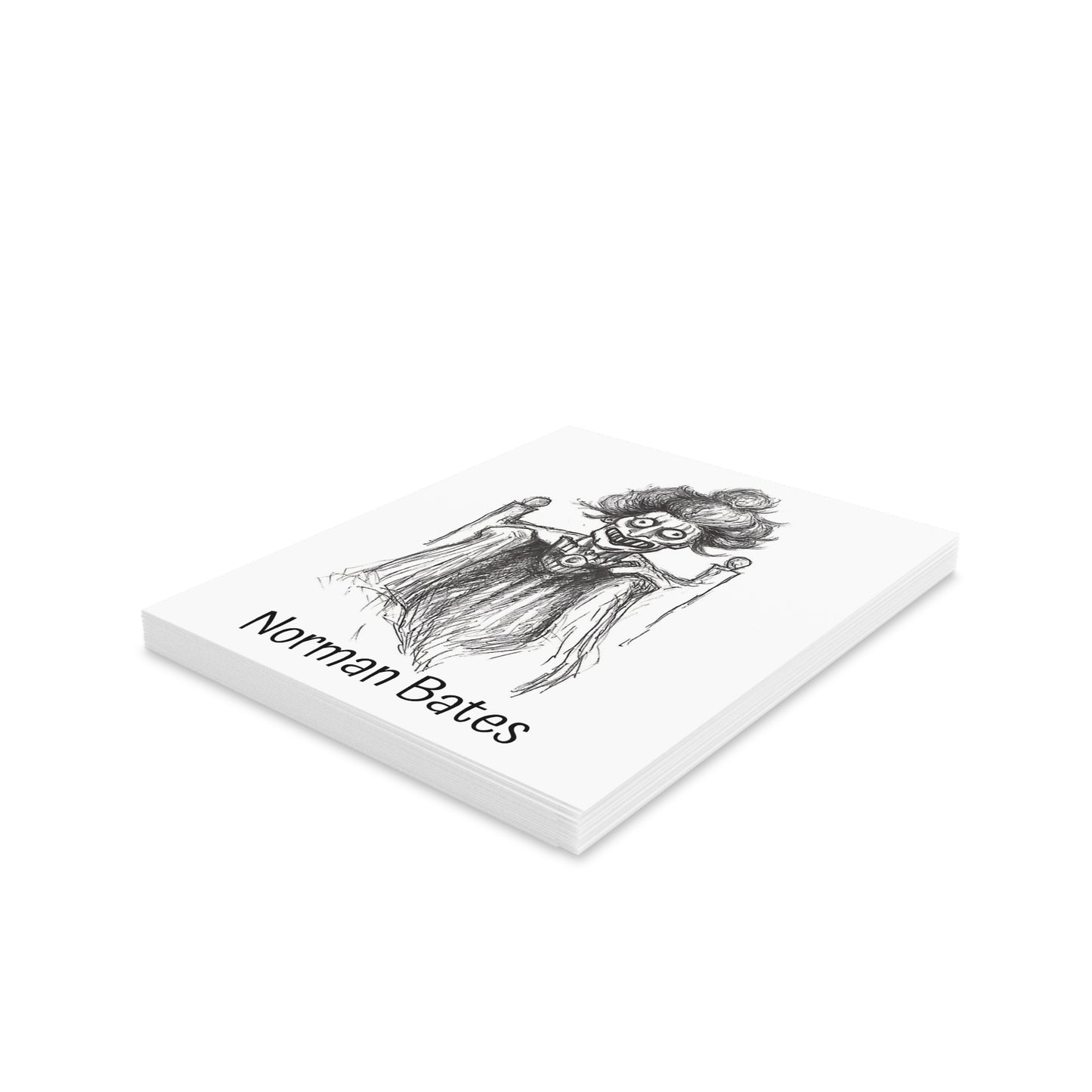 Norman Bates - The Happy Halloween Greeting Cards (8, 16, and 24 pcs) for all zombies who love their moms and staying at nice motels!!!