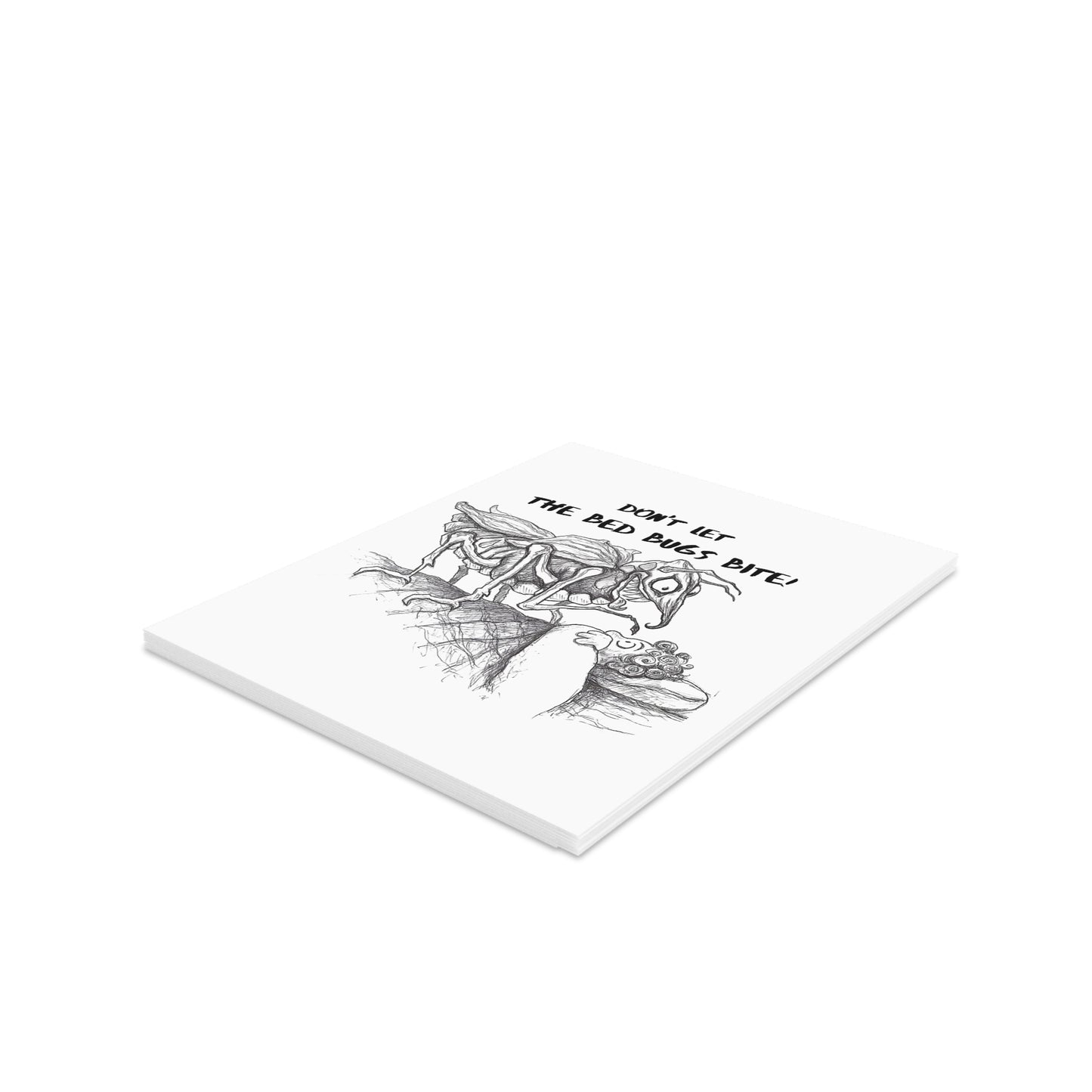 "Don't Let the Bed Bugs Bite!!!" - The Happy Halloween Greeting Cards (8, 16, and 24 pcs) for all bed bugs from Mars!!!