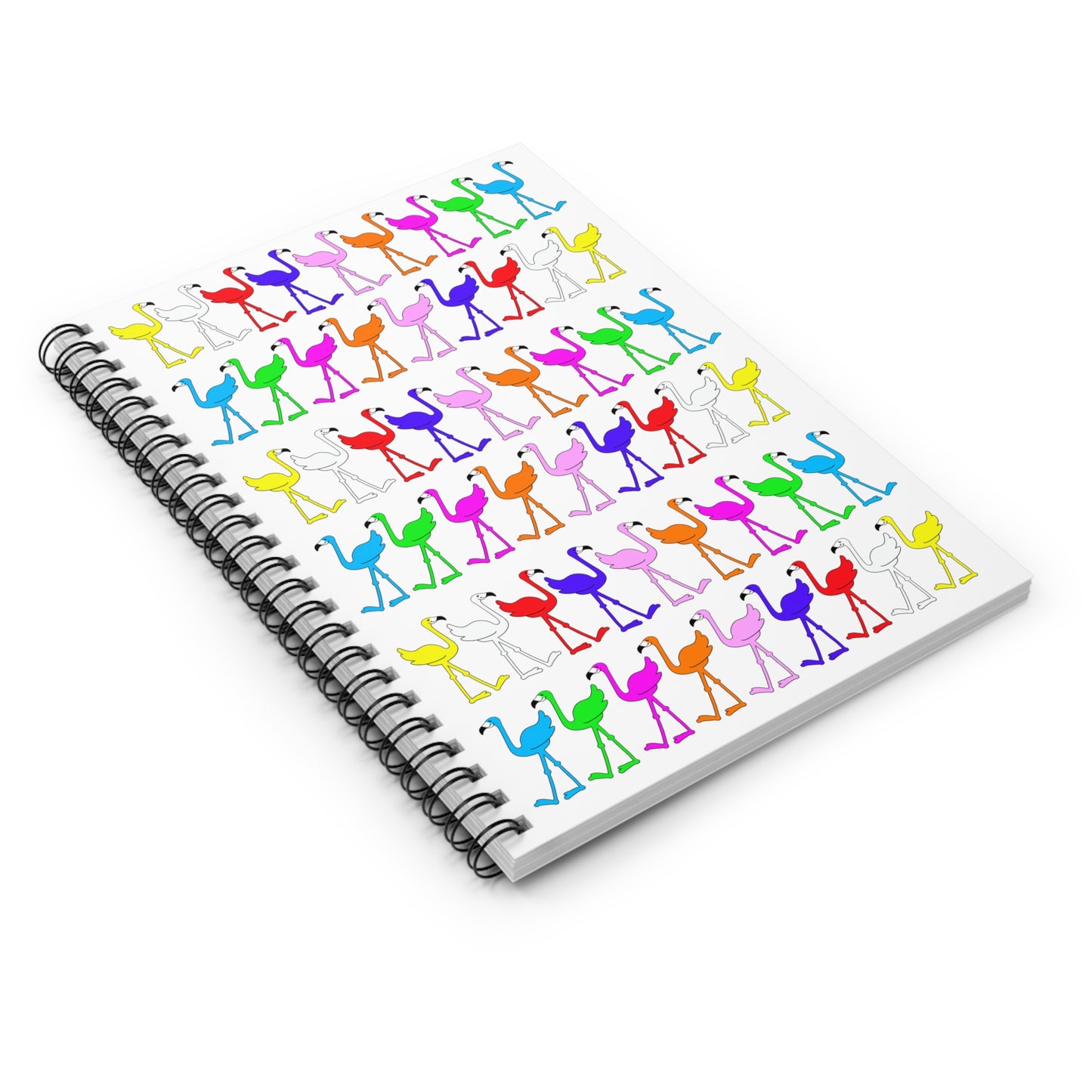 The Rainbow Flamingo Club Spiral Notebook - For all Flamingos who love to write!!!