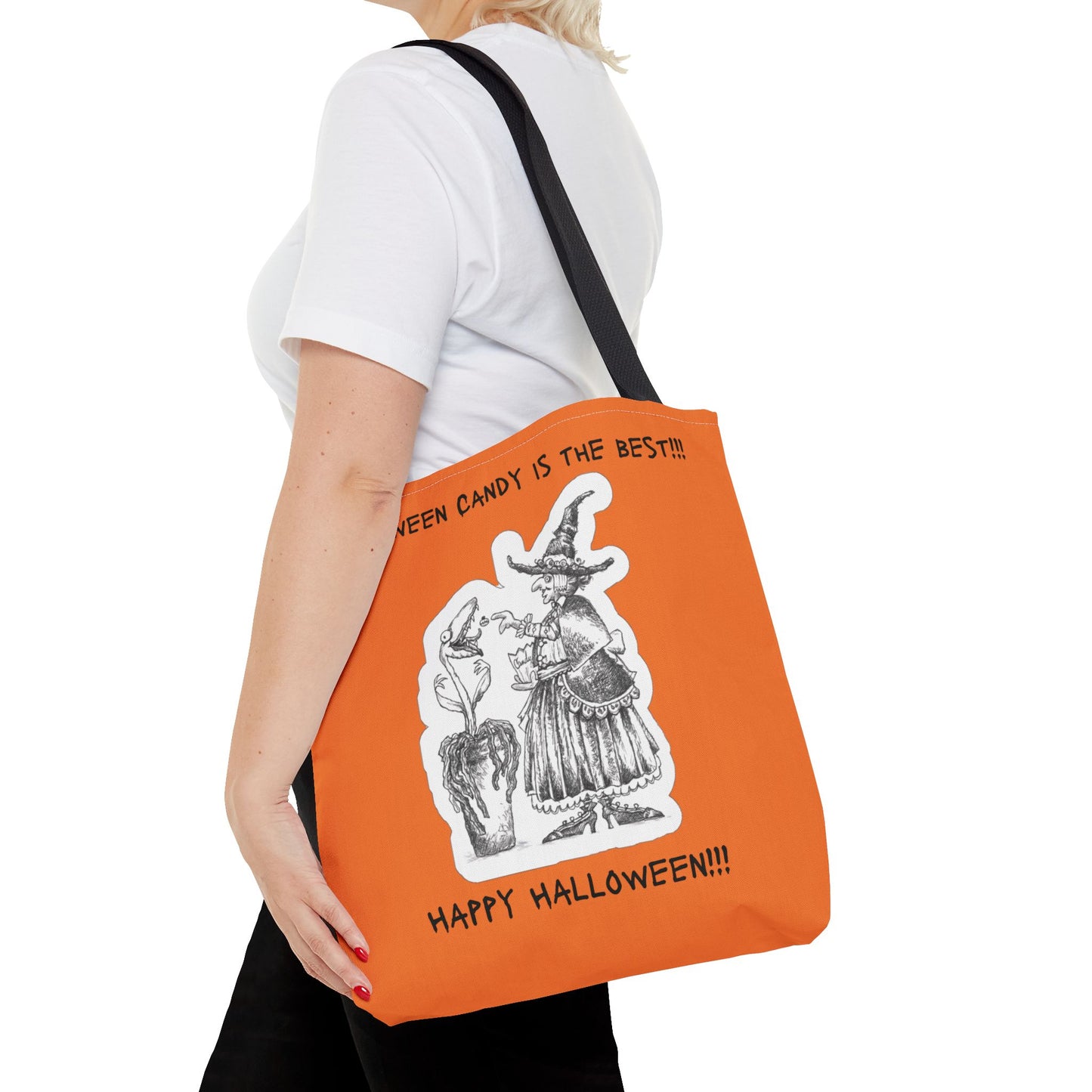 AGNES THE WITCH & SEYMOUR LOVE HALLOWEEN CANDY!!! - The Happy Halloween Trick or Treat Candy Tote Bag