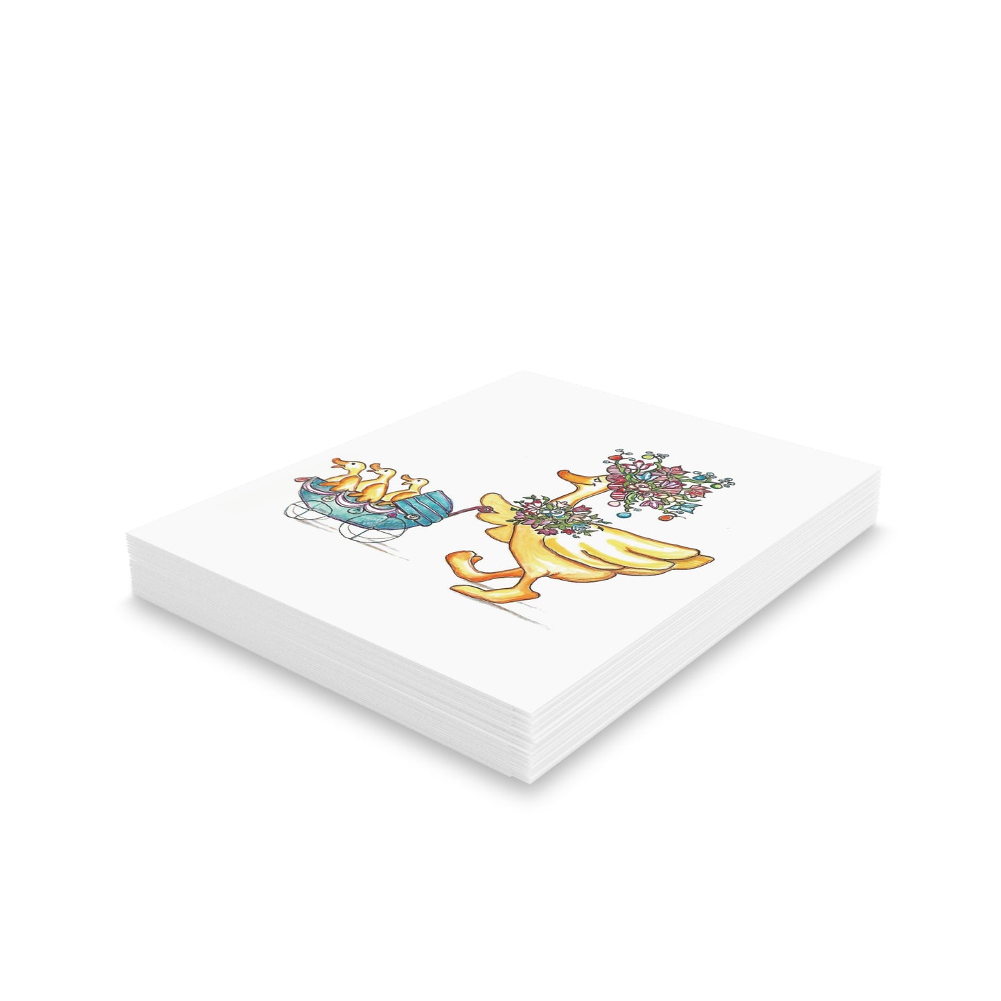 Mother Butter Tulip & Duckling's "Happy Easter" Greeting Cards (8, 16, and 24 pcs)