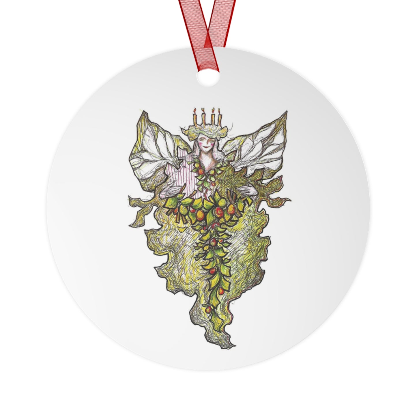 Winter Solstice Celebration Metal Ornament