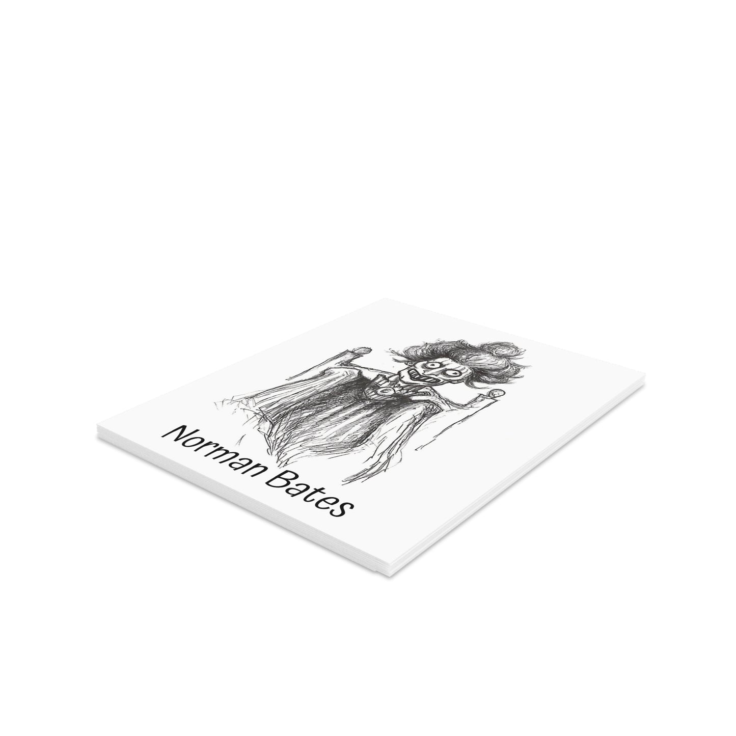 Norman Bates - The Happy Halloween Greeting Cards (8, 16, and 24 pcs) for all zombies who love their moms and staying at nice motels!!!