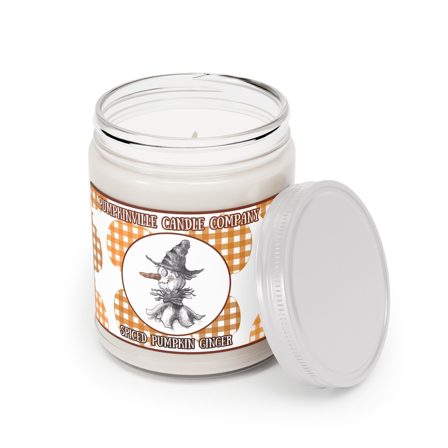 Pumpkinville Candle Company - Spiced Pumpkin Ginger 9oz Aromatherapy Candle