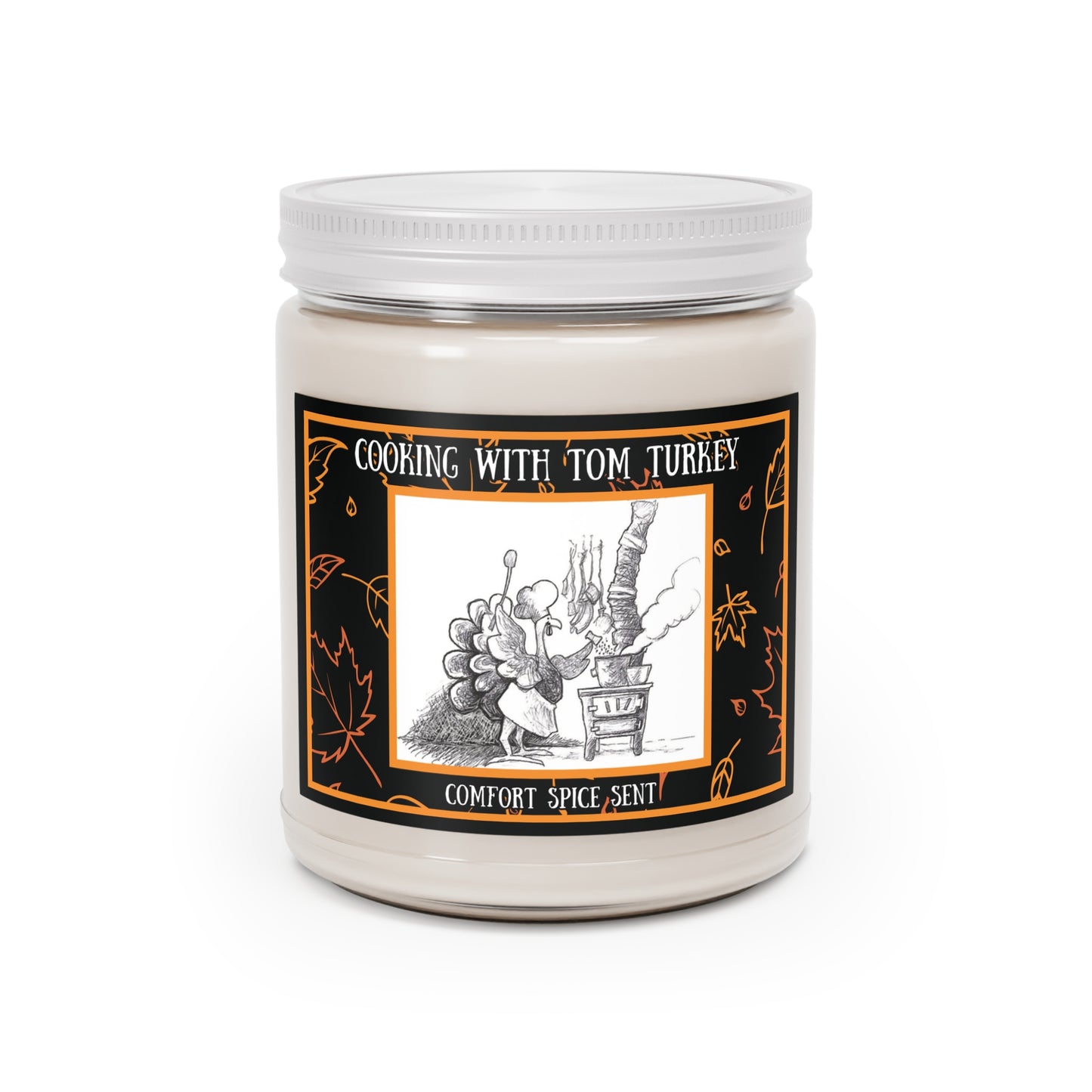"Cooking with Tom Turkey" Pumpkinville Collection - Comfort Spice Scent Aromatherapy 9oz Candle