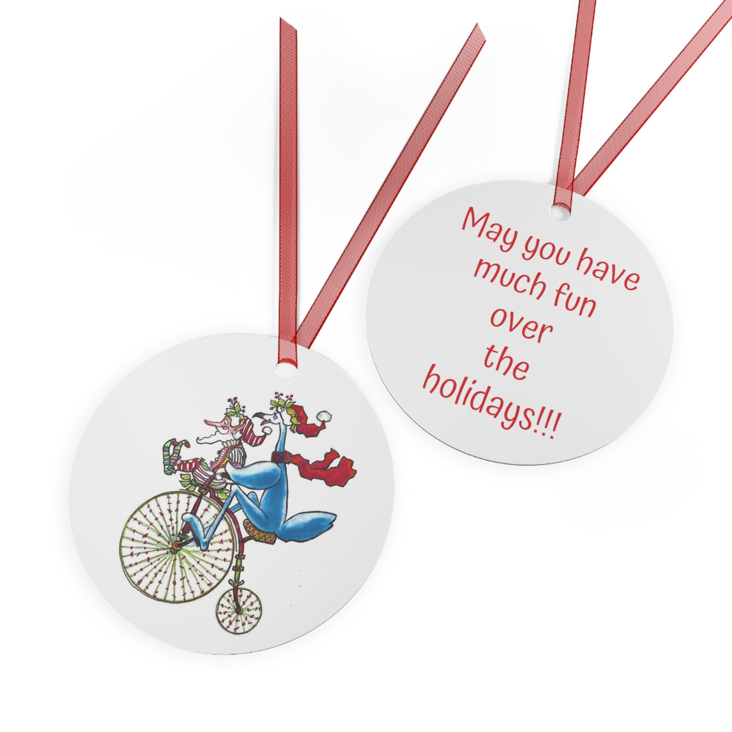 The Great High Wheel Penny Farthing Christmas Ornament