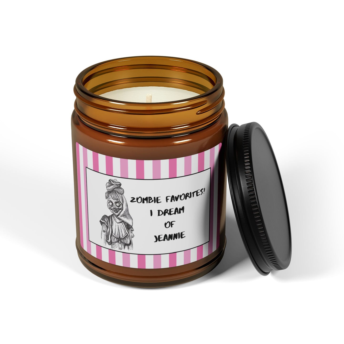 Zombie Favorites - The "I DREAM OF JEANNIE" HAPPY HALLOWEEN Scented 9oz Soy Candle Collection for all Genie Zombies!!!