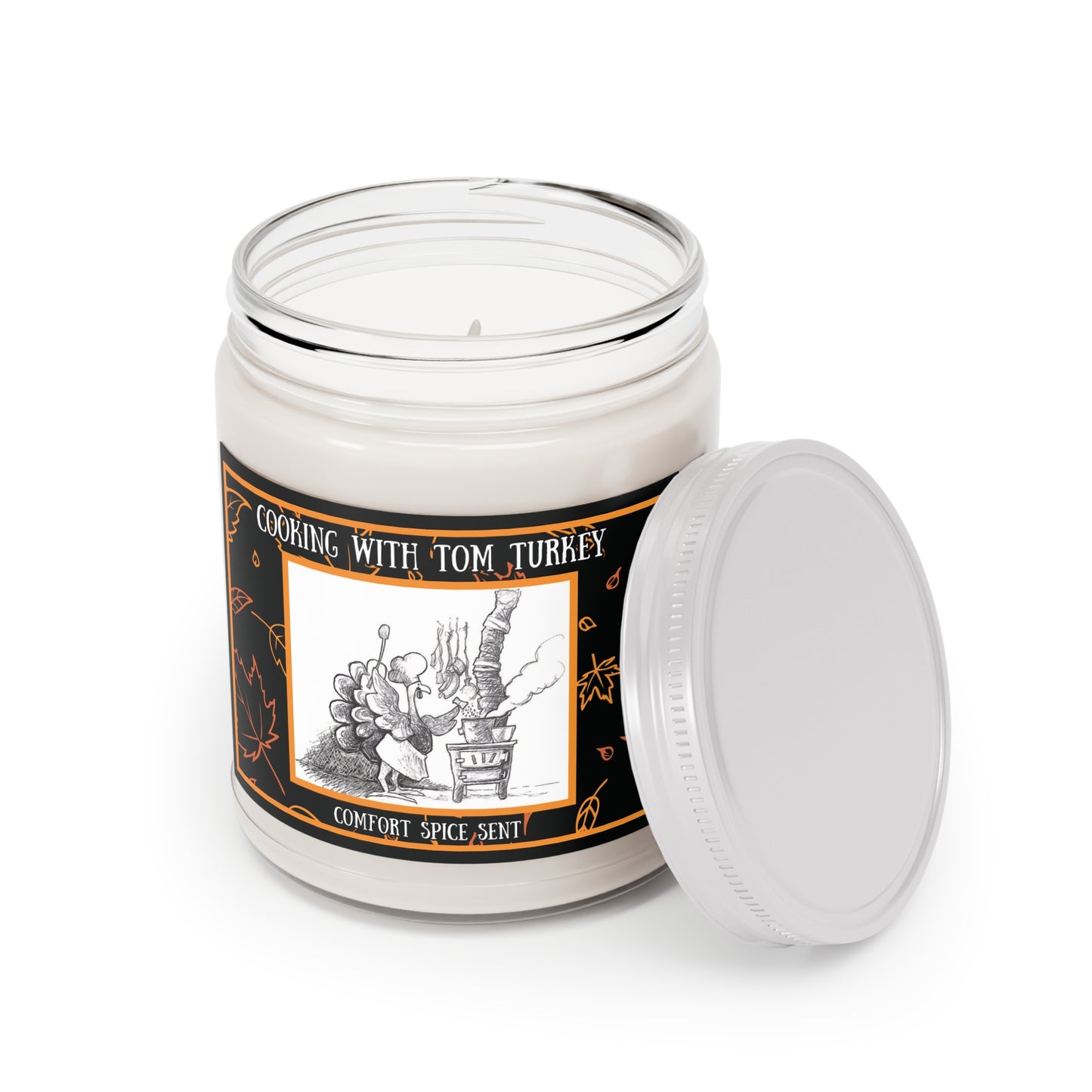 "Cooking with Tom Turkey" Pumpkinville Collection - Comfort Spice Scent Aromatherapy 9oz Candle