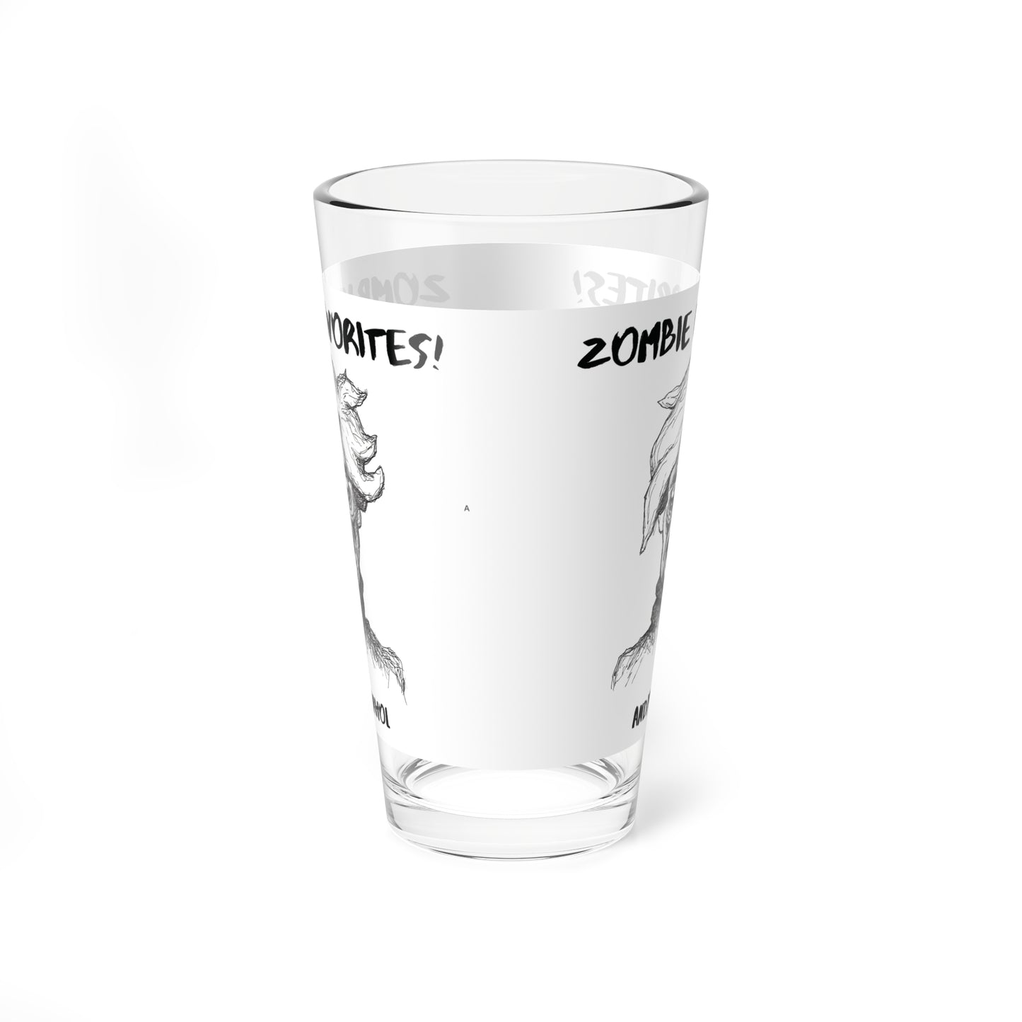 Zombie Favorites - The "Andy Warhol" Halloween 16oz Glass Cup