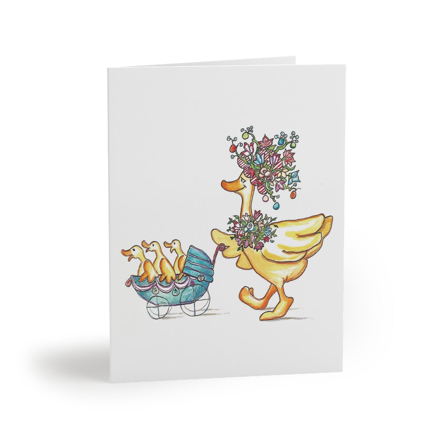 Mother Butter Tulip & Duckling's "Happy Easter" Greeting Cards (8, 16, and 24 pcs)