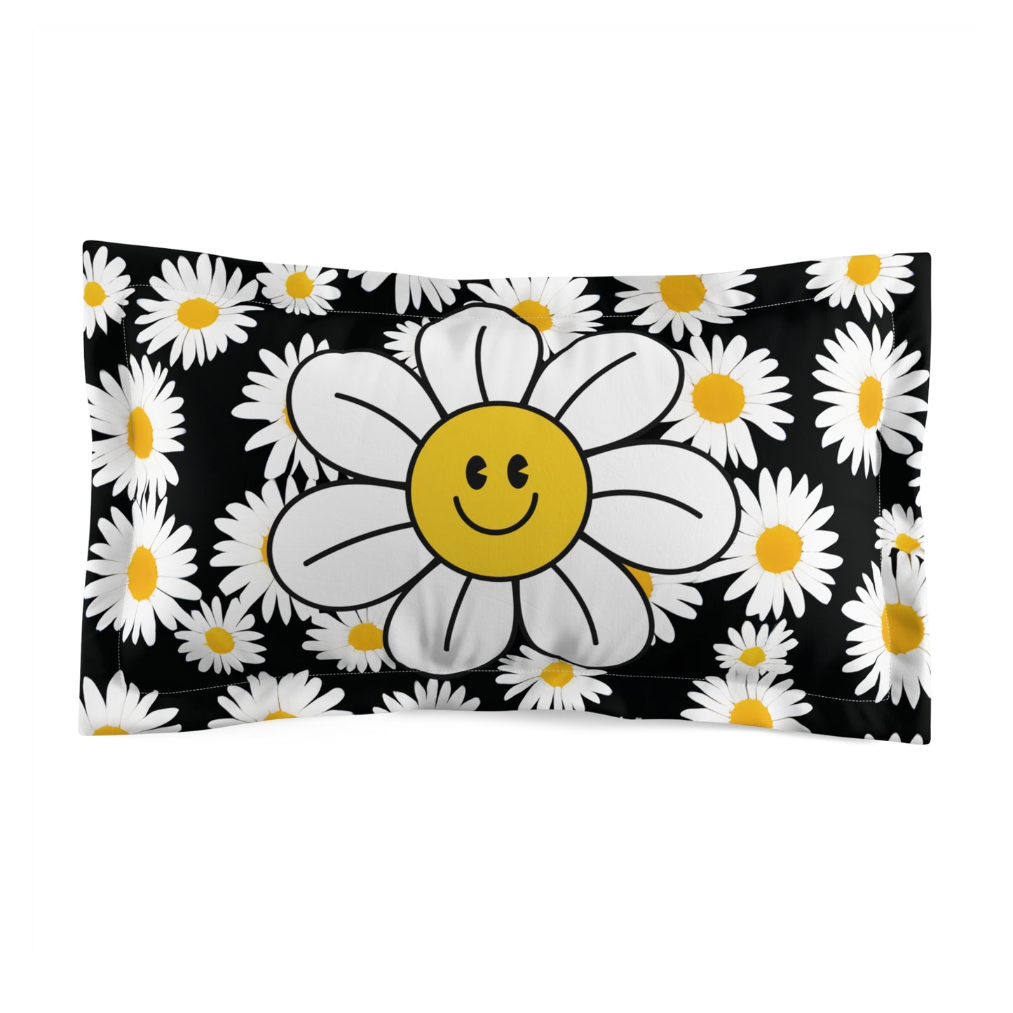 The Happy Daisy Pillow Sham - Standard & King Size by Miss Daisy