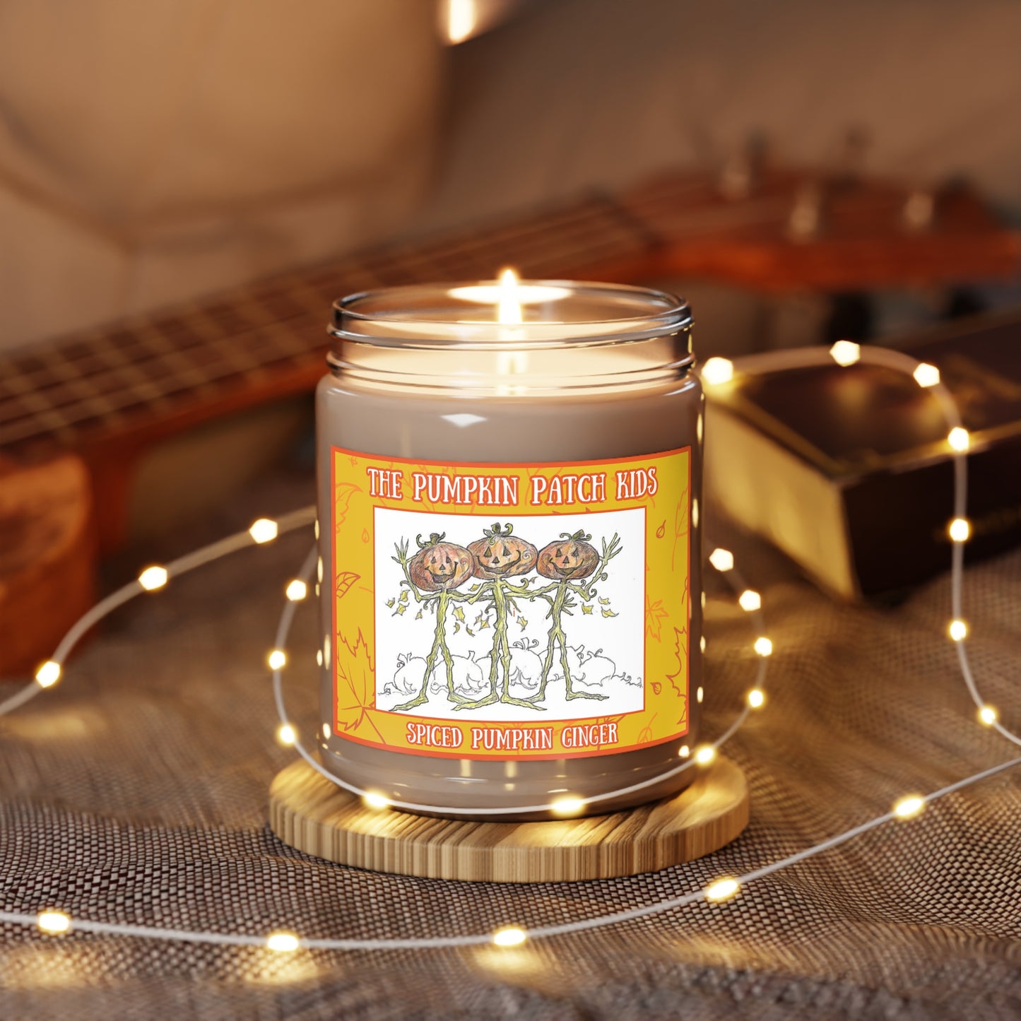"The Pumpkin Patch Kids" Pumpkinville Collection - Spiced Pumpkin Ginger Aromatherapy 9oz Candle