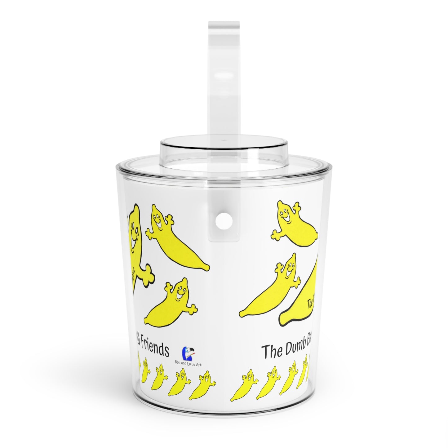 THE DUMB BANANA & FRIENDS Ice Bucket with Tongs by The Dumb Banana