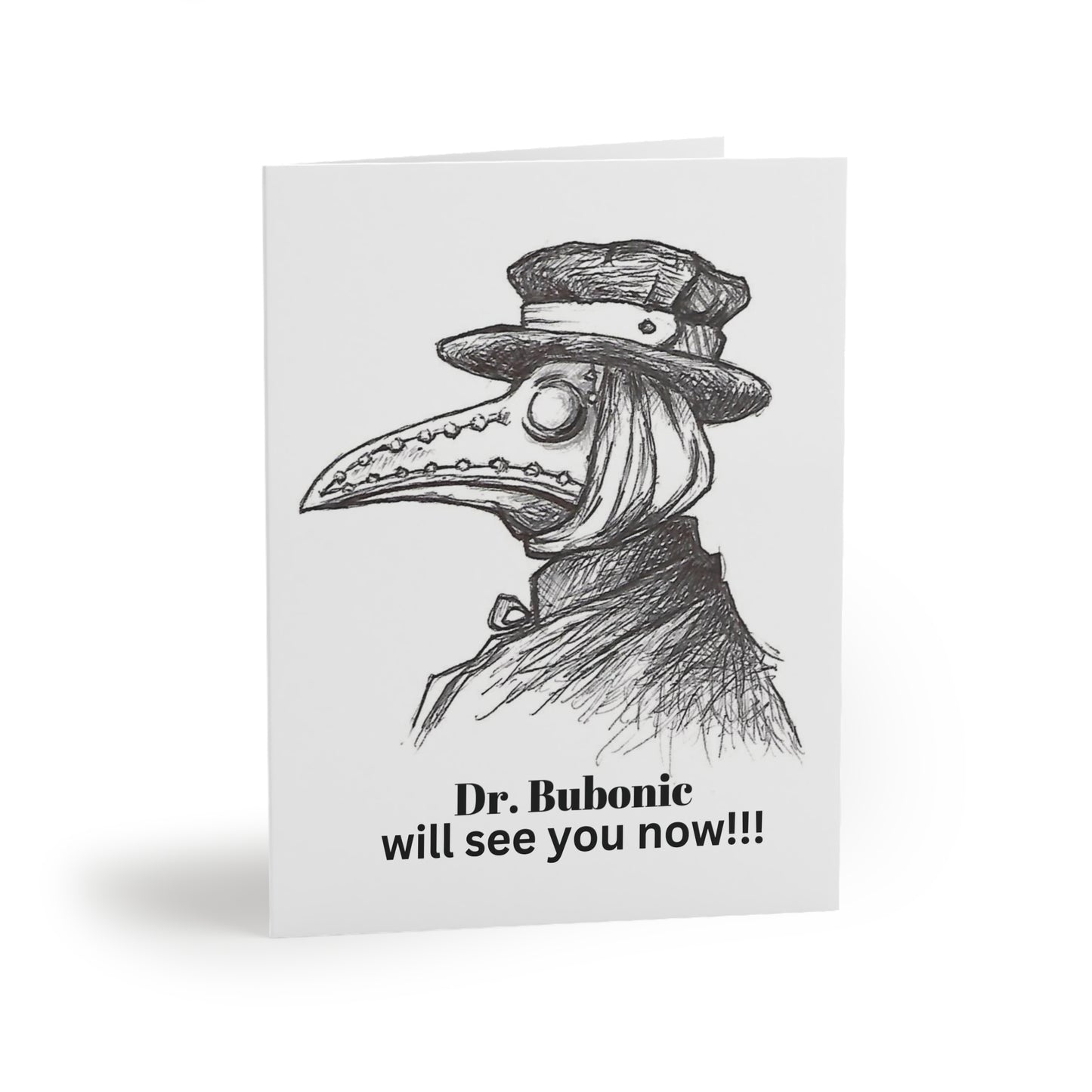 "Dr. Bubonic Will See You Now!" Halloween Greeting Cards (8, 16 and 24 pcs)