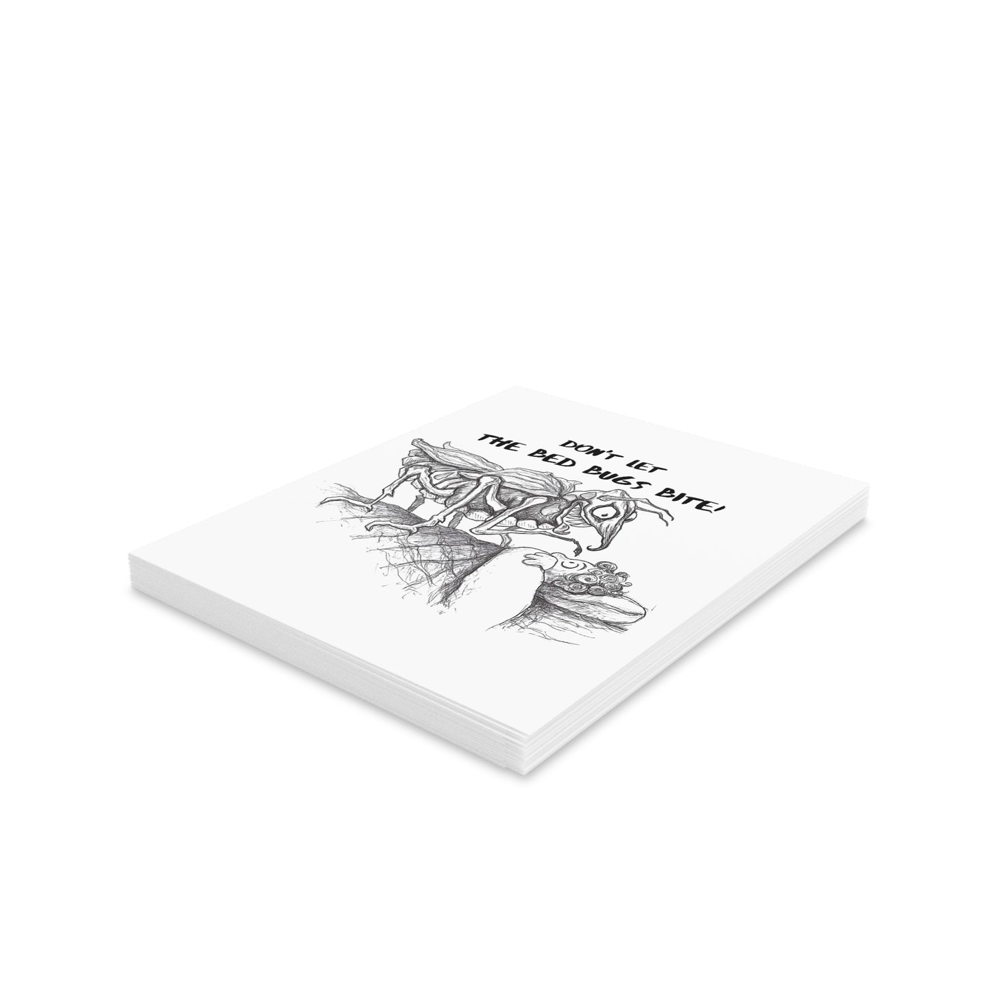 "Don't Let the Bed Bugs Bite!!!" - The Happy Halloween Greeting Cards (8, 16, and 24 pcs) for all bed bugs from Mars!!!