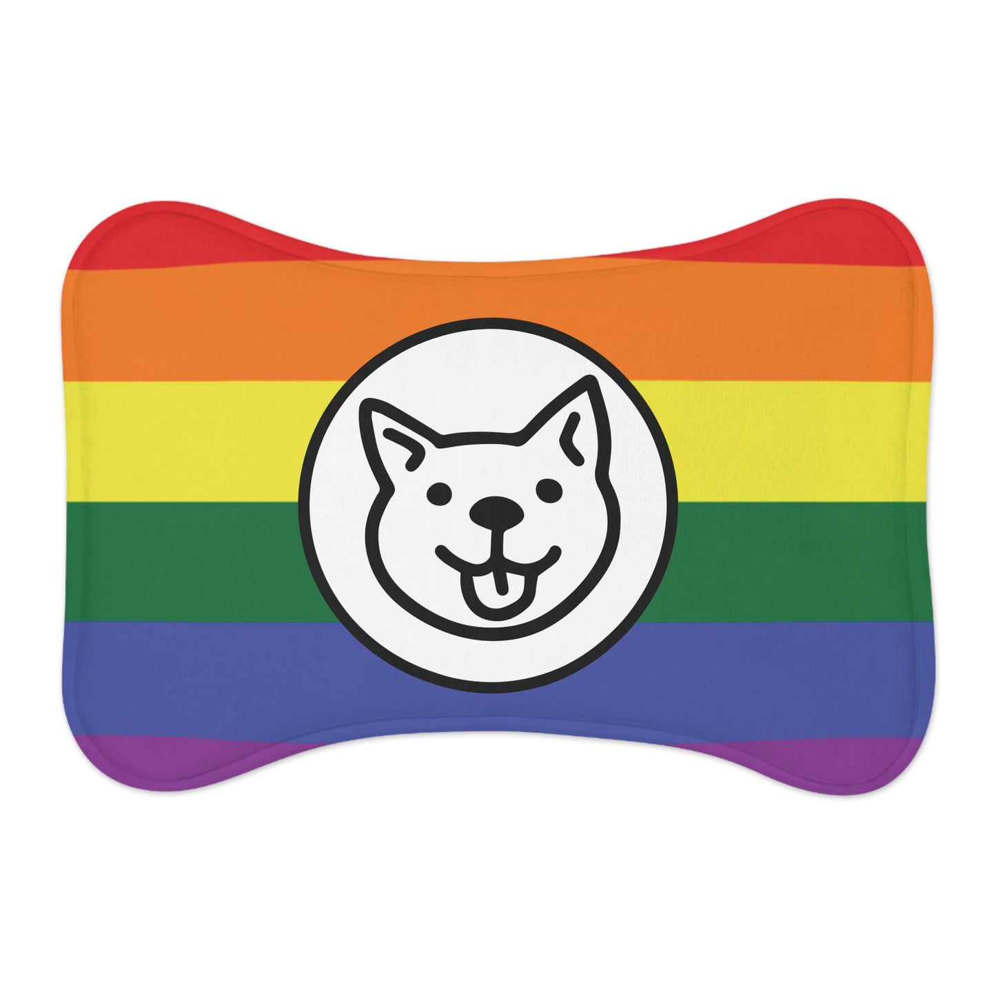 Rainbow DOGGIE BISTRO Bone-Shaped Feeding Mat - All dogs deserve the best!!!