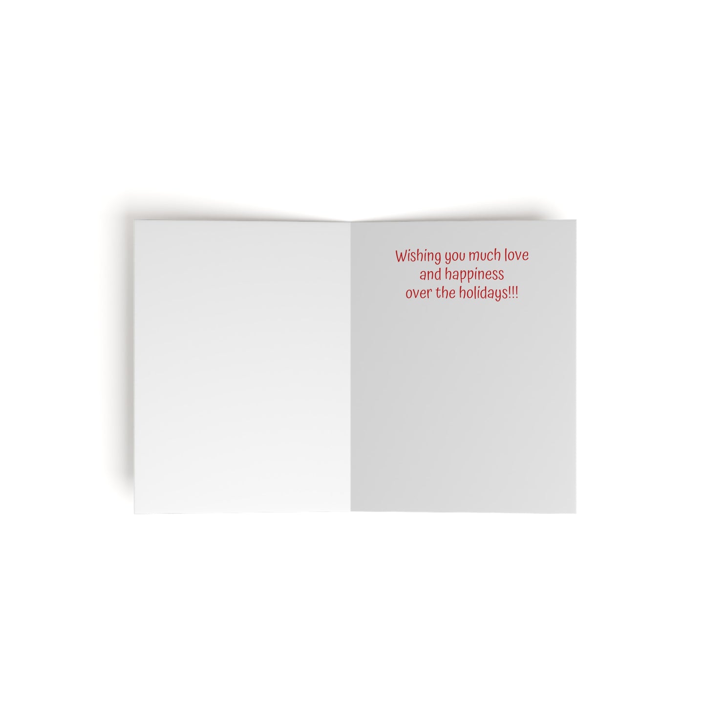 Happy Holiday Wishes Greeting Cards (8, 16, and 24 pcs) with Santa's Ice Skating Friends!!!