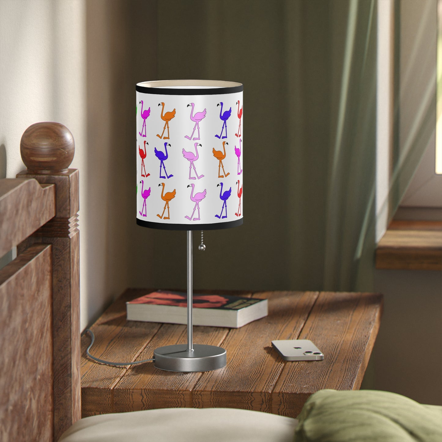 Rainbow Flamingo Club Table Lamp by Lu Lu