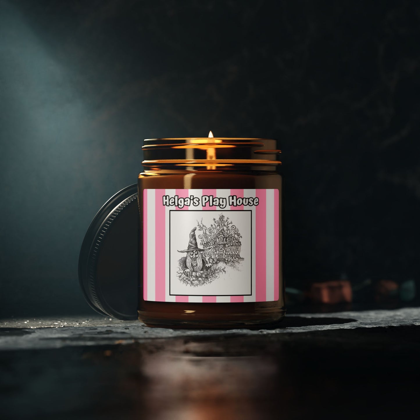 "Helga's Play House" - The HAPPY HALLOWEEN Scented 9oz Soy Candle Collection for all Trick-Or-Treaters & Kitchen Witches!!!