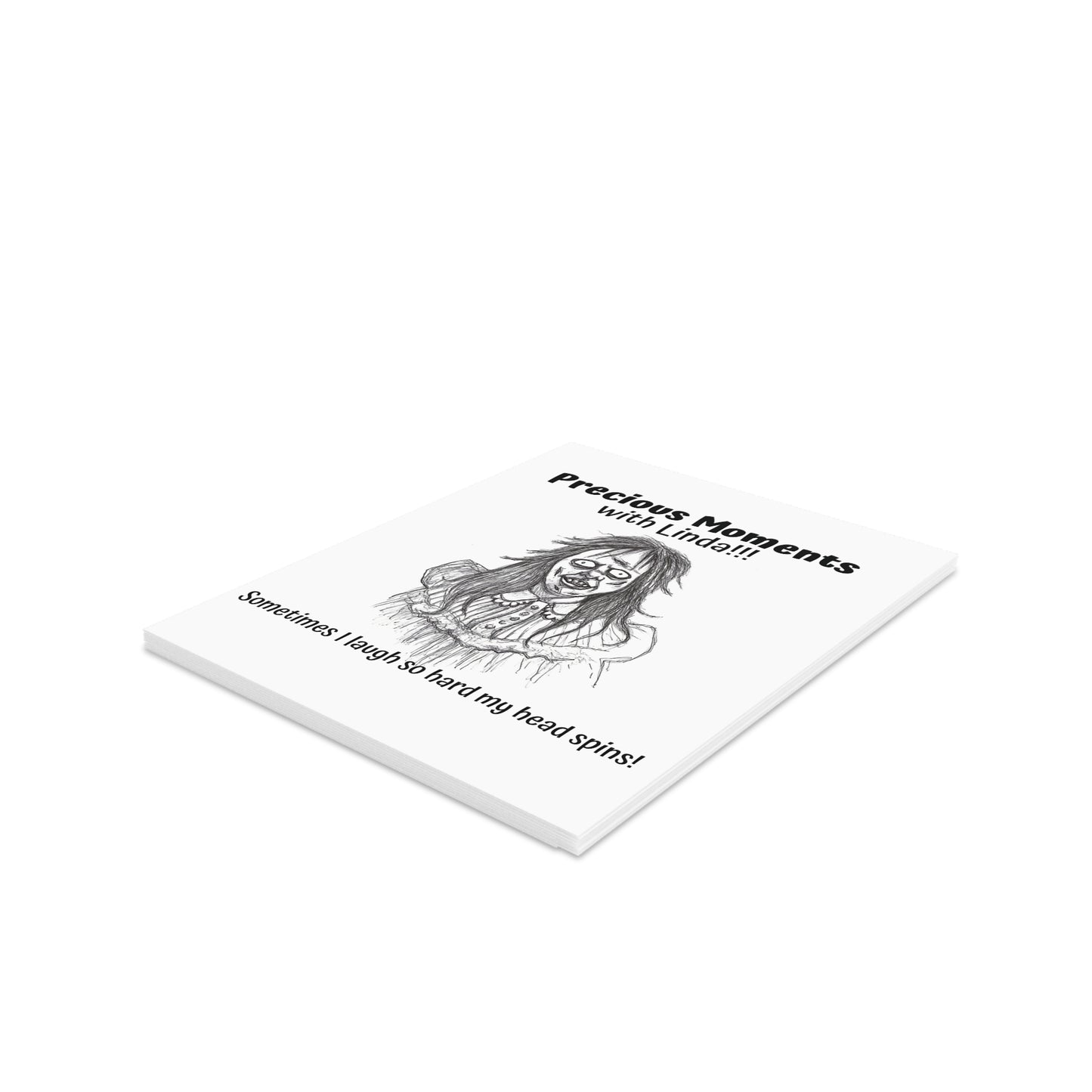 "Precious Moments with Linda" - The Happy Halloween Greeting Cards (8, 16, and 24 pcs) for all who enjoy a good head spinning!!!