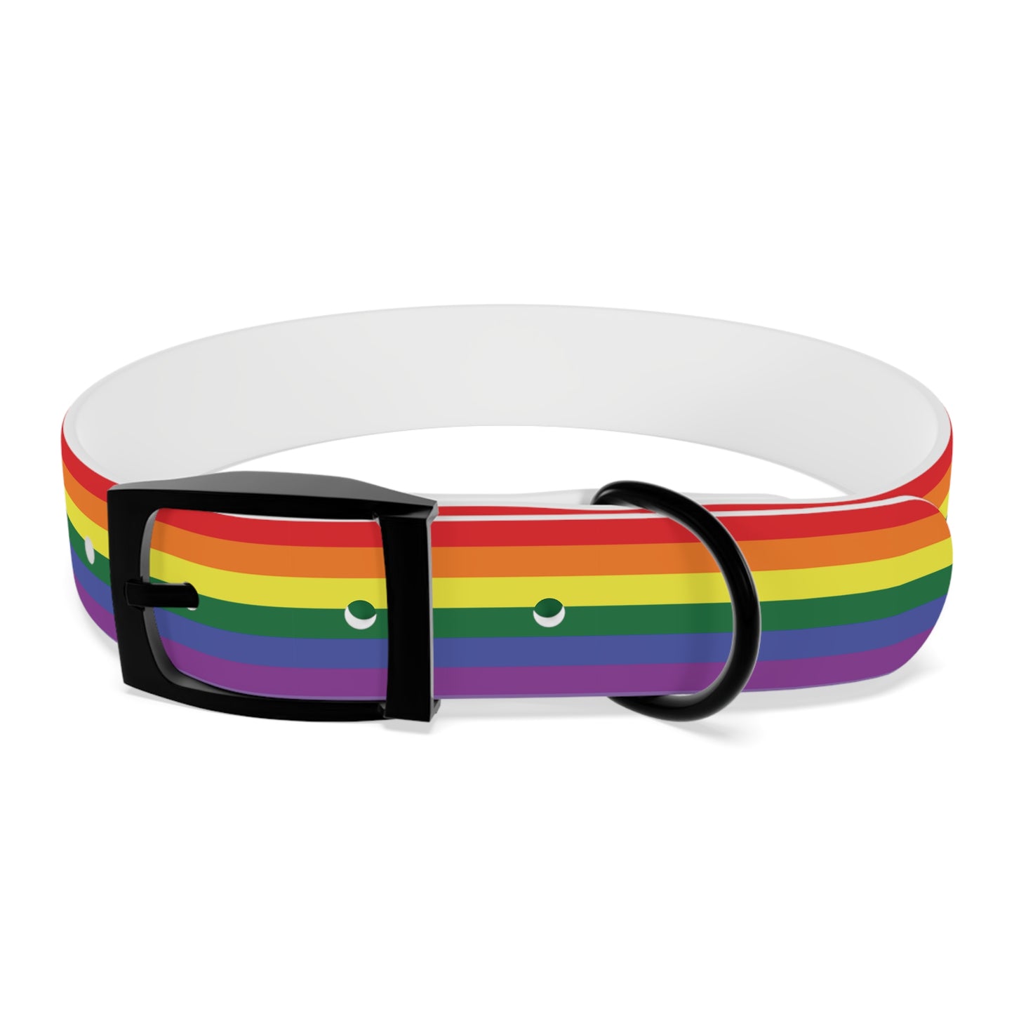 Rainbow Flag Dog Collar