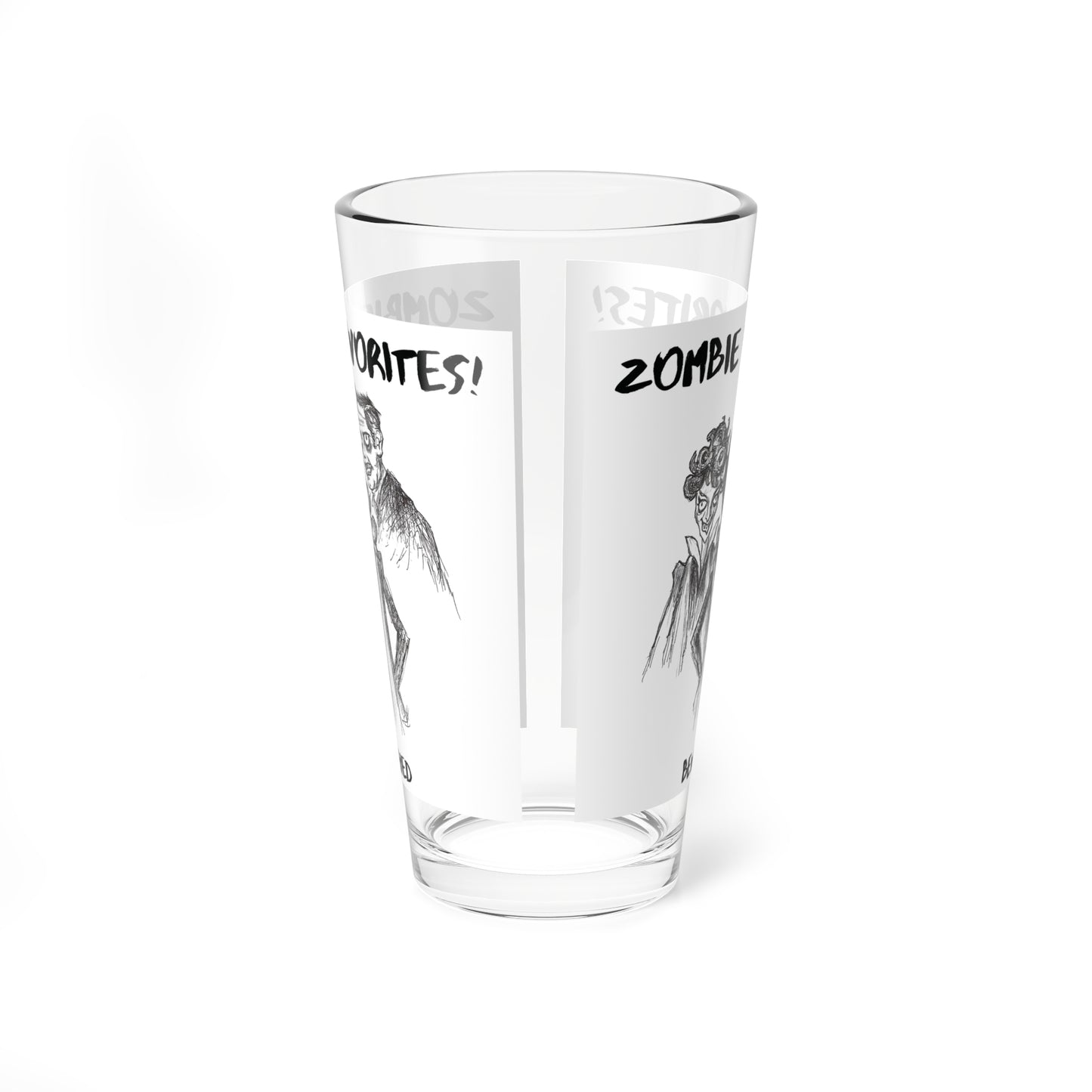 Zombie Favorites - The "Bewitched" Halloween 16oz Glass Cup