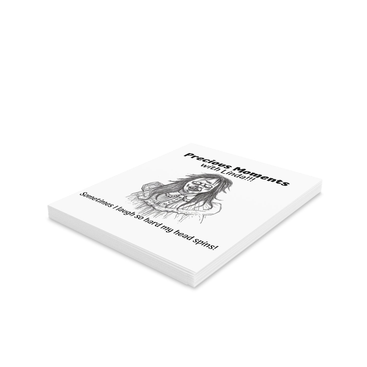 "Precious Moments with Linda" - The Happy Halloween Greeting Cards (8, 16, and 24 pcs) for all who enjoy a good head spinning!!!