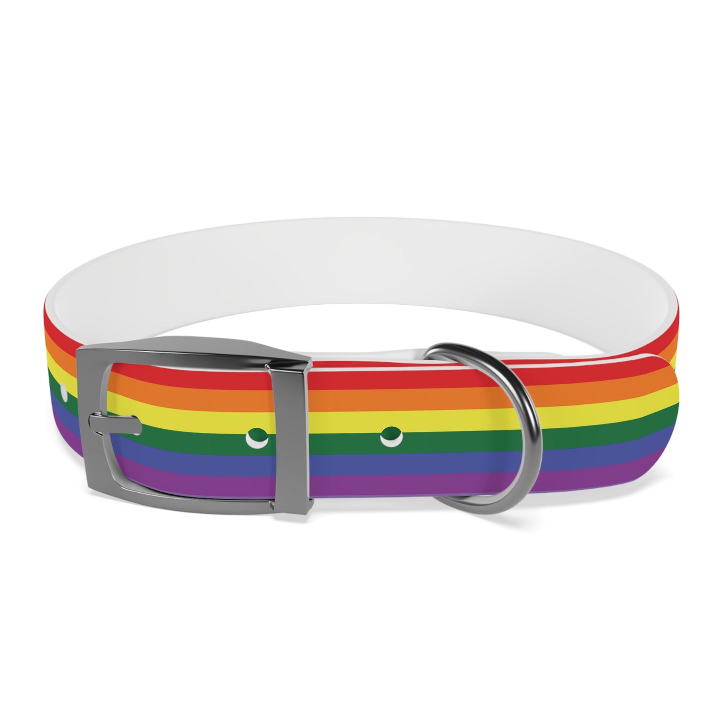 Rainbow Flag Dog Collar