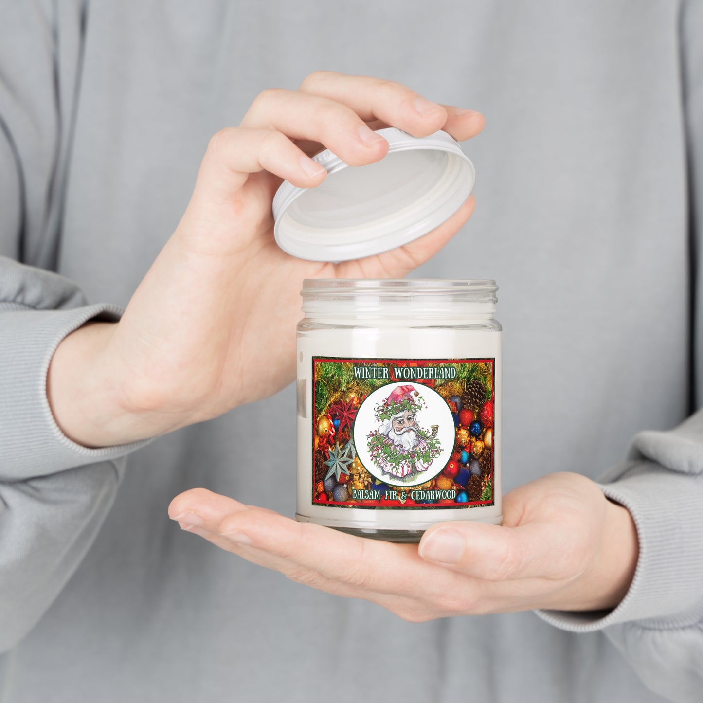 Santa's Winter Wonderland Balsam Fir & Cedarwood Holiday Scented 9oz Candle