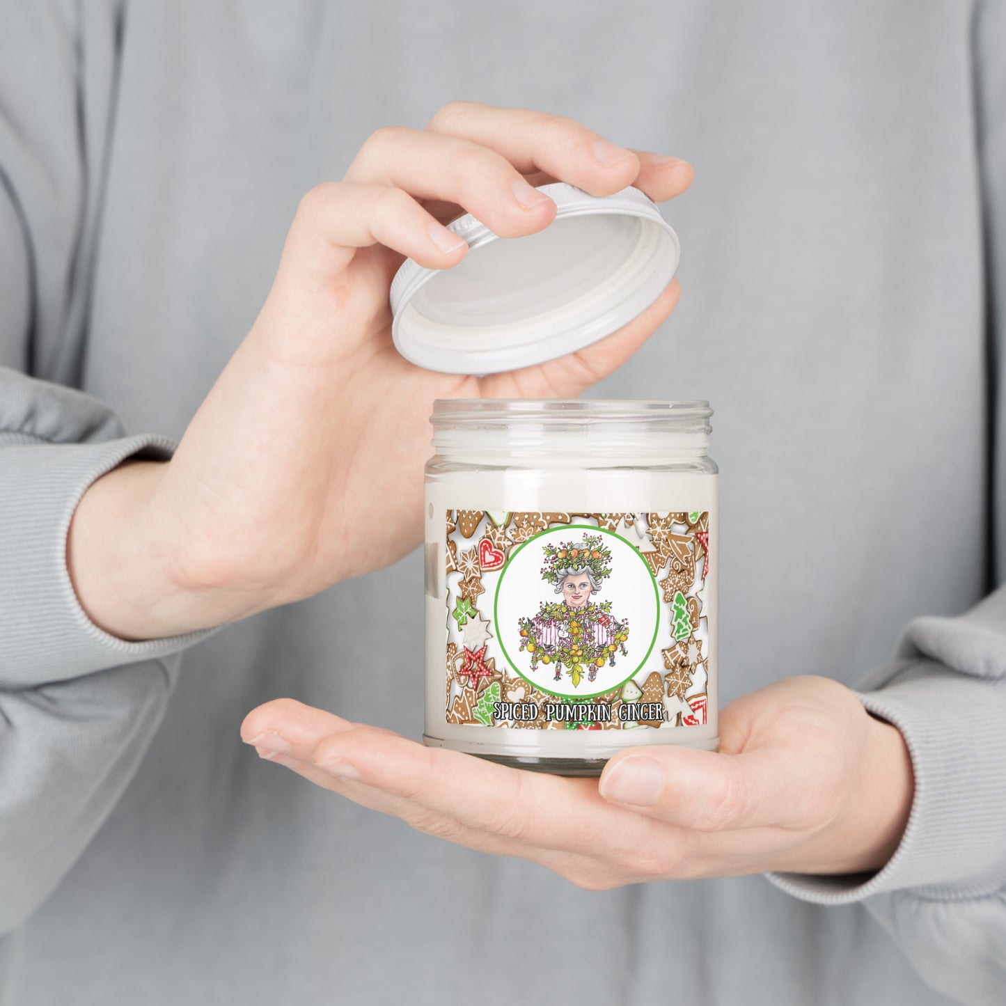 Mrs. Claus Spiced Pumpkin Ginger Aromatherapy 9oz Holiday Candle