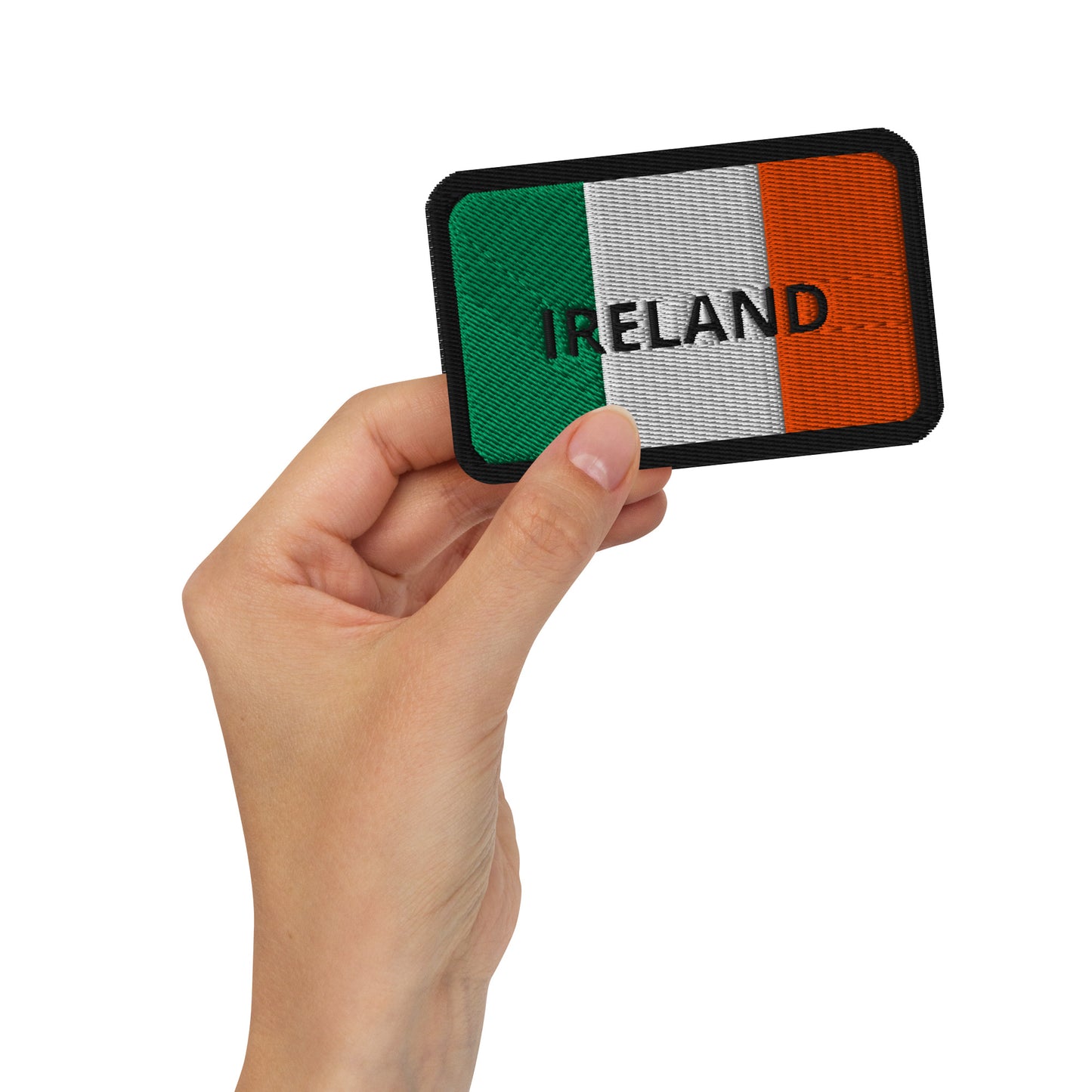 Irish Flag & Ireland Embroidered Rectangle Patch