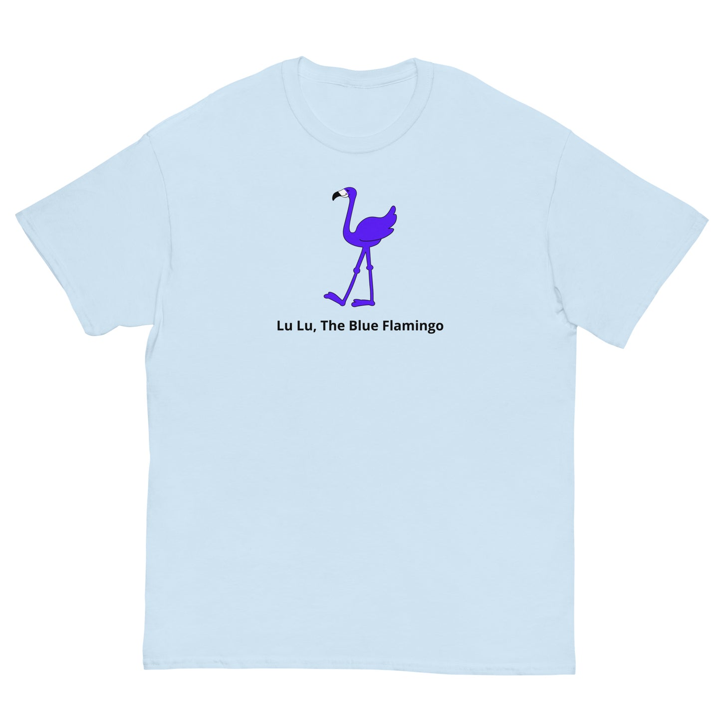 LU LU THE BLUE FLAMINGO Men's Classic Tee - The shirt that celebrates uniqueness!!!