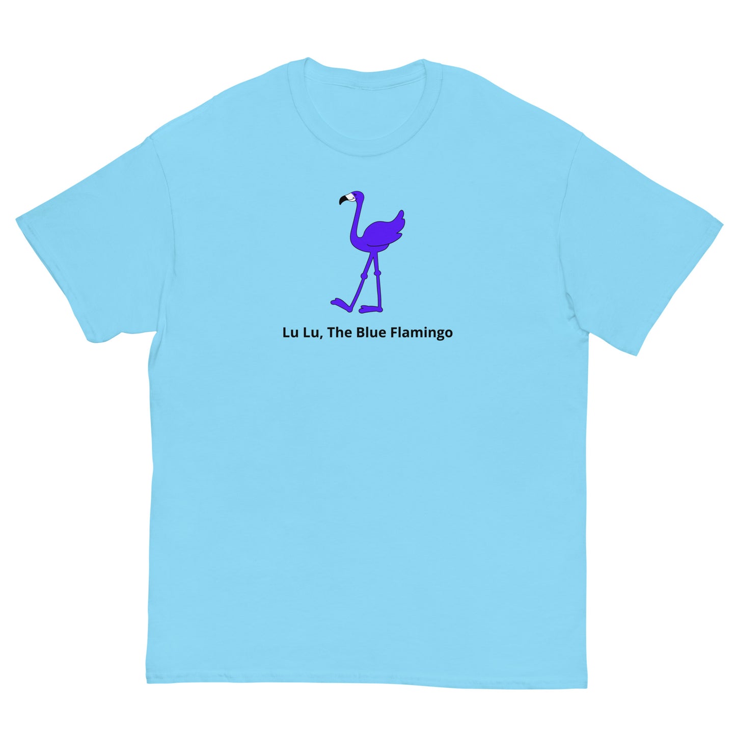 LU LU THE BLUE FLAMINGO Men's Classic Tee - The shirt that celebrates uniqueness!!!