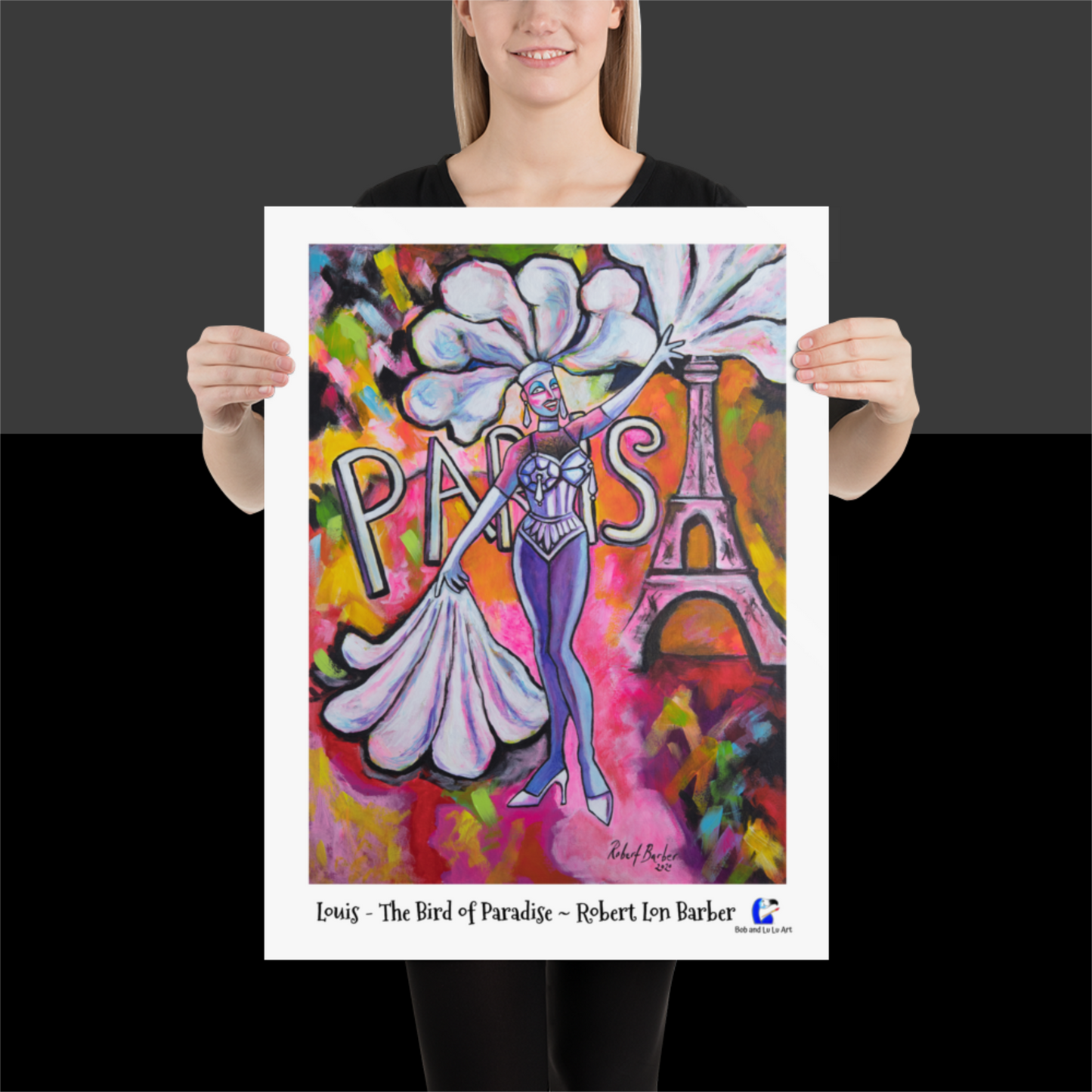 Louis - The Bird of Paradise!!! This amazing Poster Print goes to show that one feather is never enough and a bird in one hand is worth two in the bush!!!