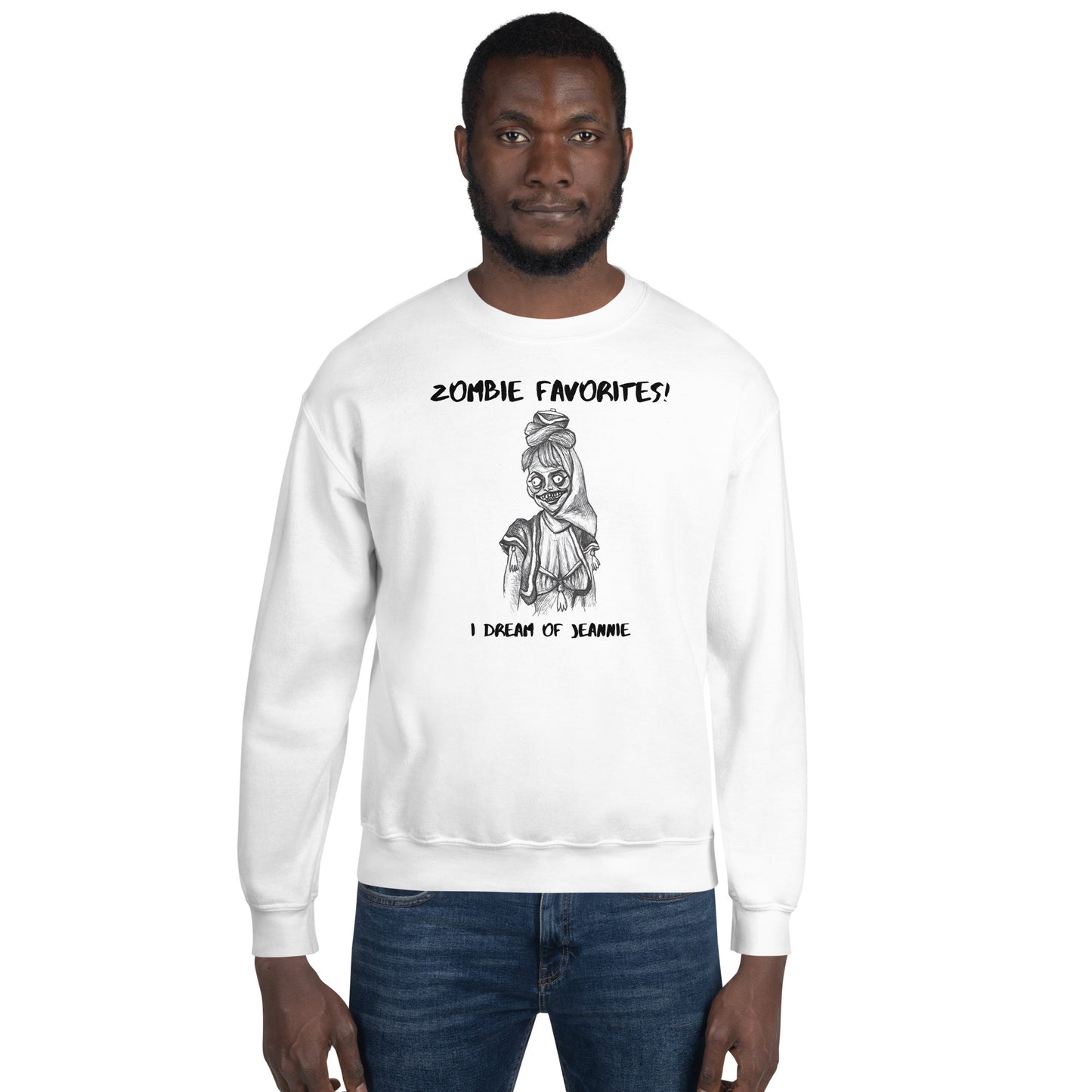 "I Dream of Jeannie" - Halloween Zombie Favorites Unisex Style Crew Neck Sweatshirt Sweaters for Men & Women