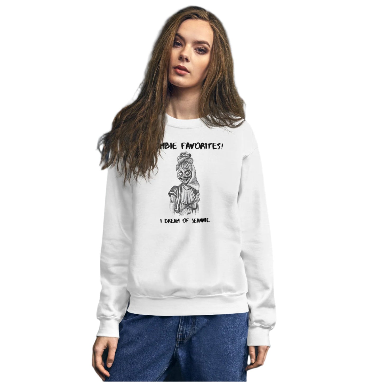 "I Dream of Jeannie" - Halloween Zombie Favorites Unisex Style Crew Neck Sweatshirt Sweaters for Men & Women