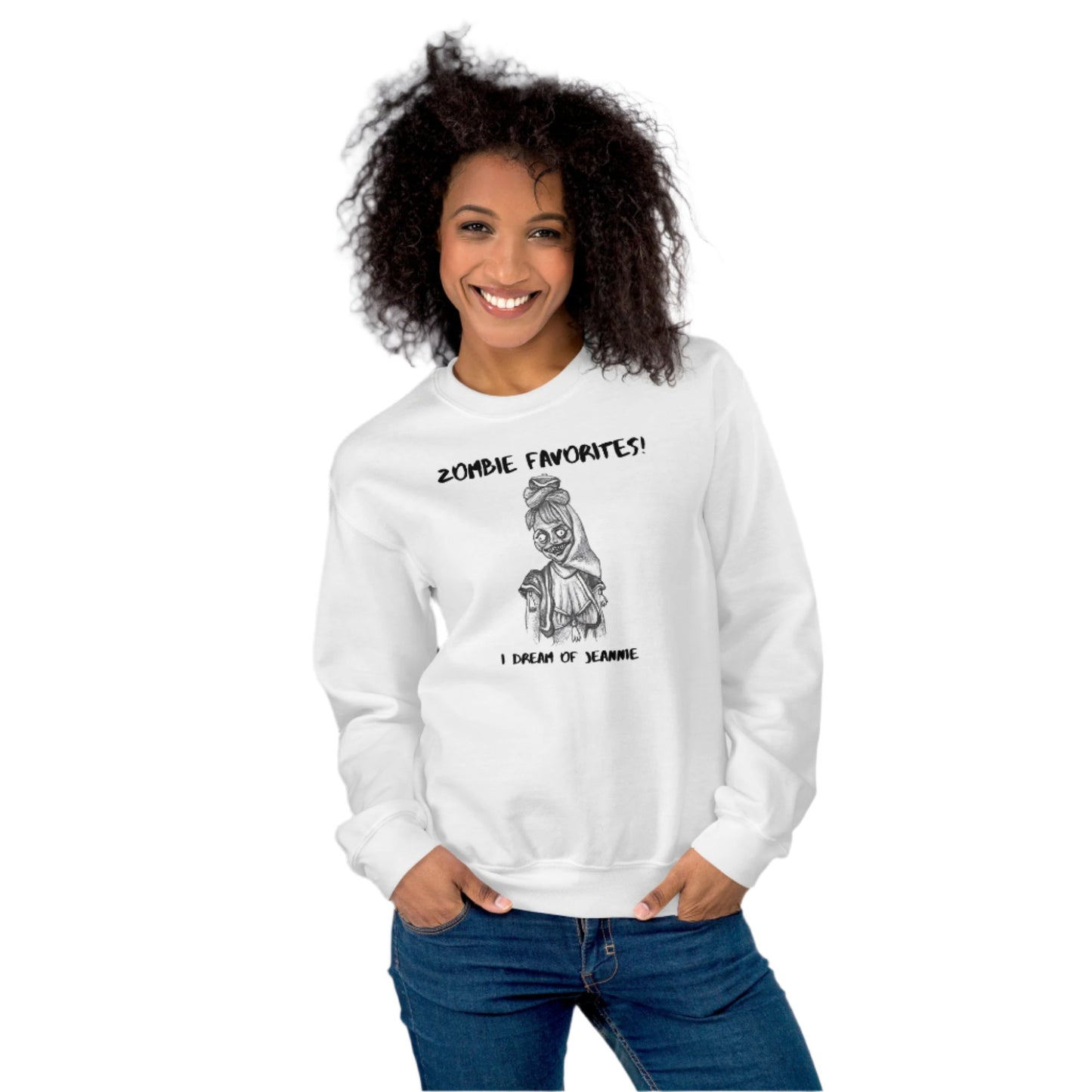 "I Dream of Jeannie" - Halloween Zombie Favorites Unisex Style Crew Neck Sweatshirt Sweaters for Men & Women