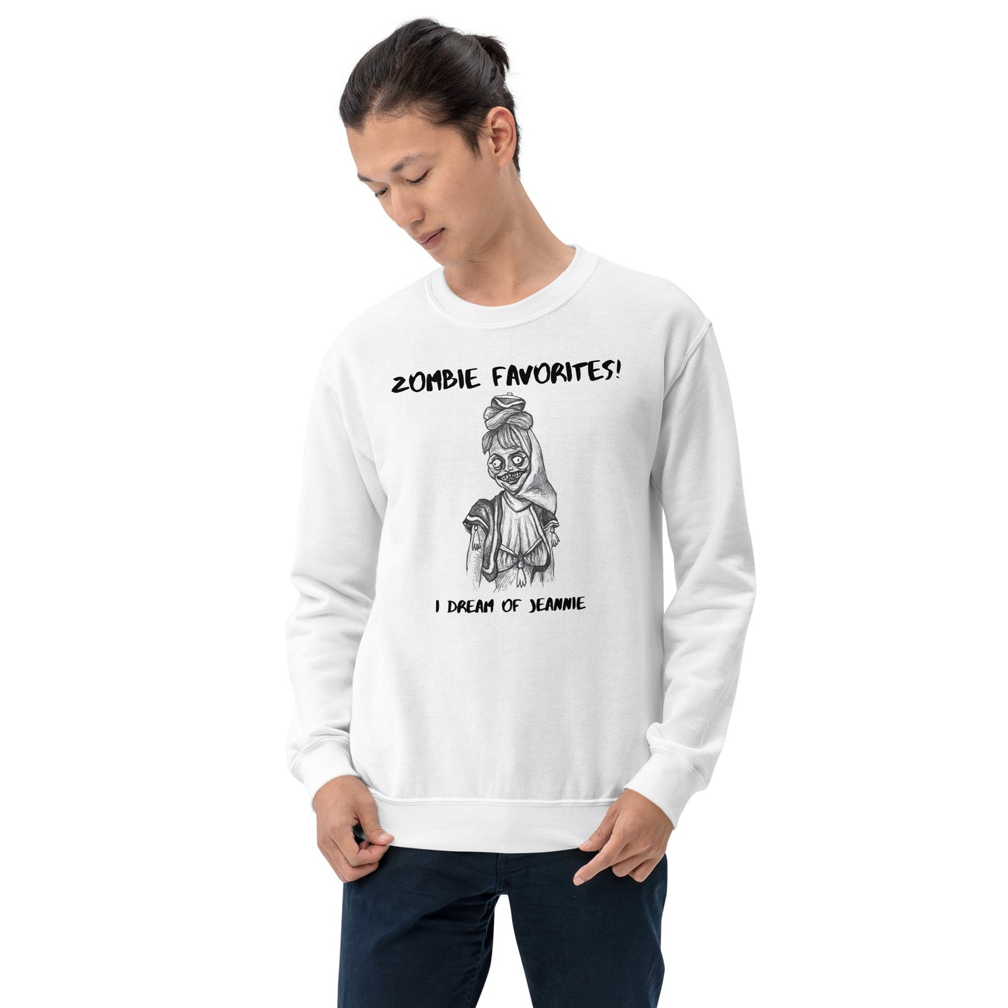 "I Dream of Jeannie" - Halloween Zombie Favorites Unisex Style Crew Neck Sweatshirt Sweaters for Men & Women