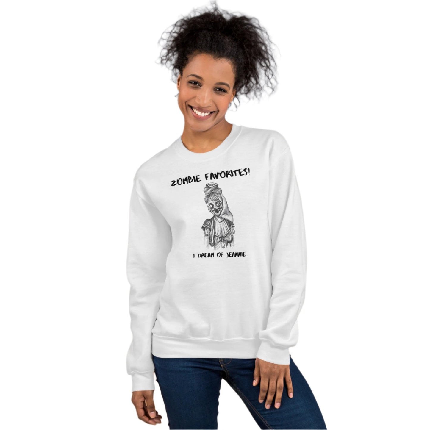 "I Dream of Jeannie" - Halloween Zombie Favorites Unisex Style Crew Neck Sweatshirt Sweaters for Men & Women