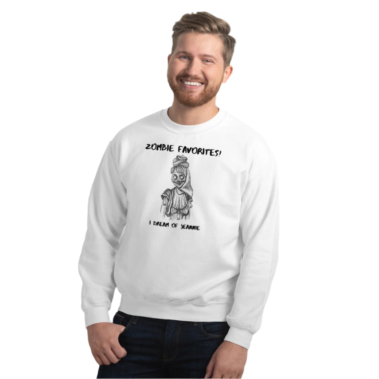 "I Dream of Jeannie" - Halloween Zombie Favorites Unisex Style Crew Neck Sweatshirt Sweaters for Men & Women