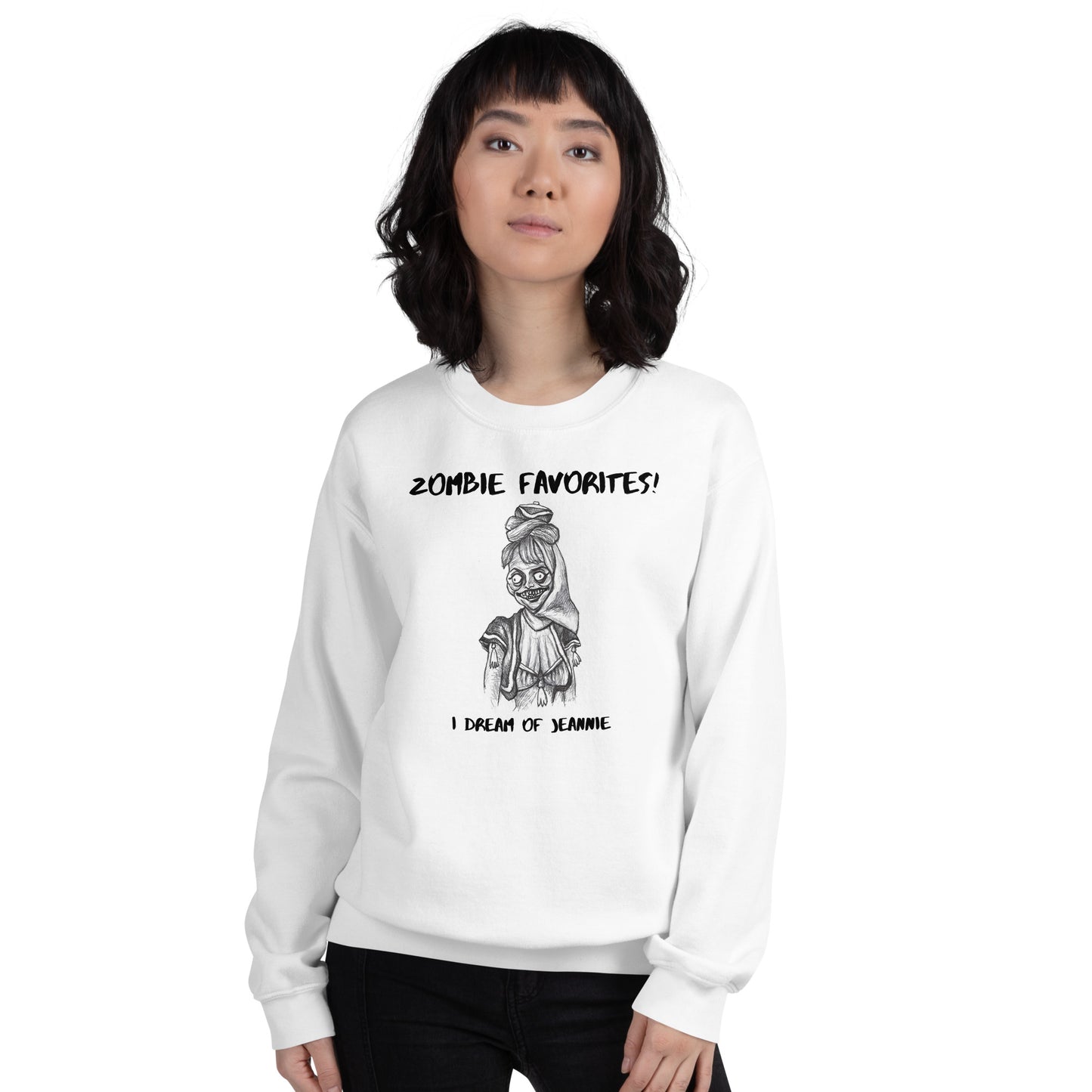 "I Dream of Jeannie" - Halloween Zombie Favorites Unisex Style Crew Neck Sweatshirt Sweaters for Men & Women