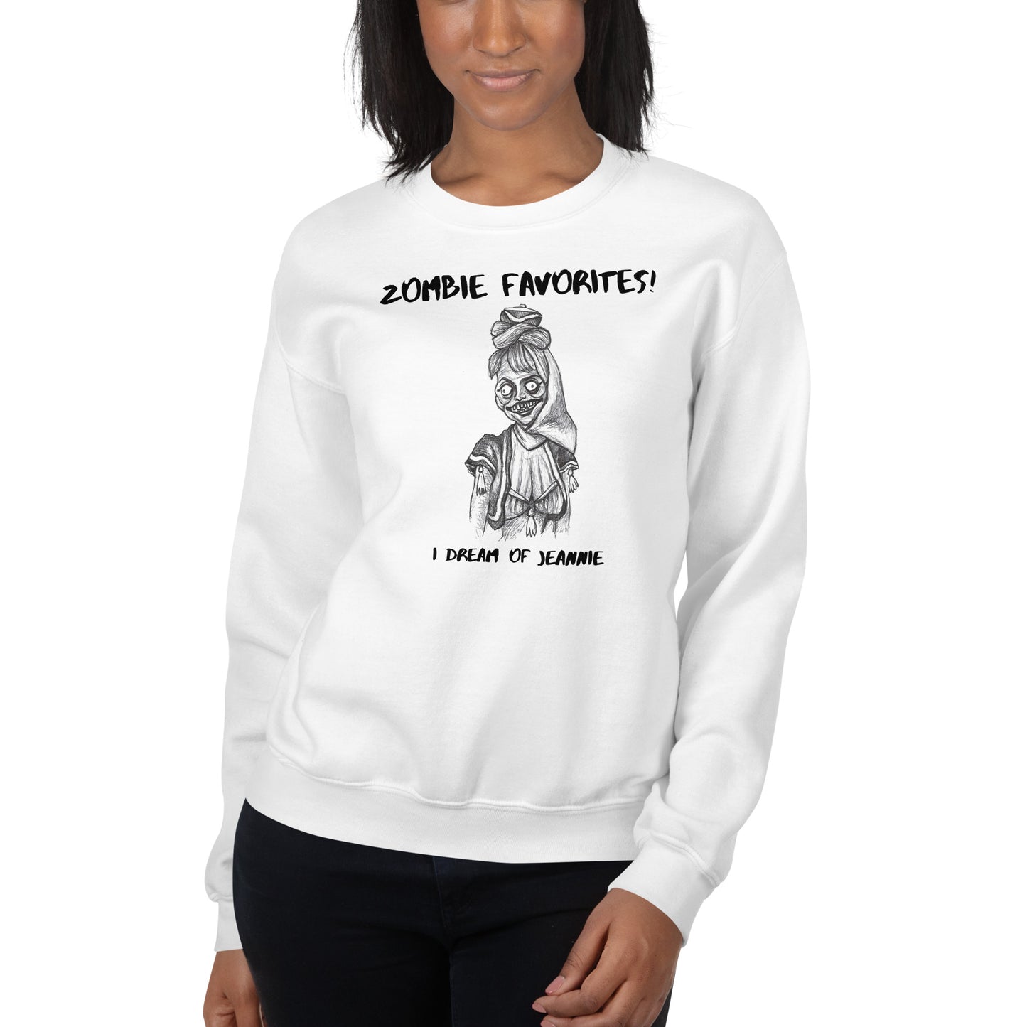 "I Dream of Jeannie" - Halloween Zombie Favorites Unisex Style Crew Neck Sweatshirt Sweaters for Men & Women