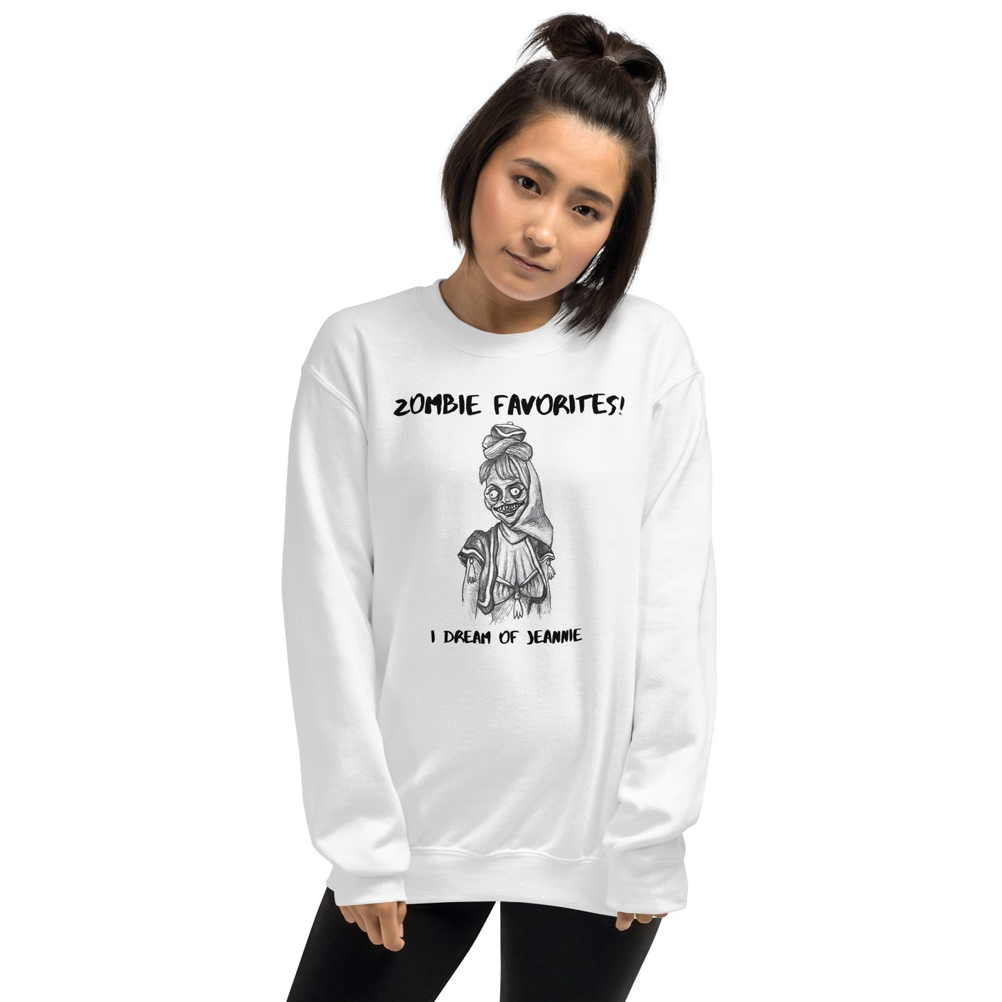"I Dream of Jeannie" - Halloween Zombie Favorites Unisex Style Crew Neck Sweatshirt Sweaters for Men & Women