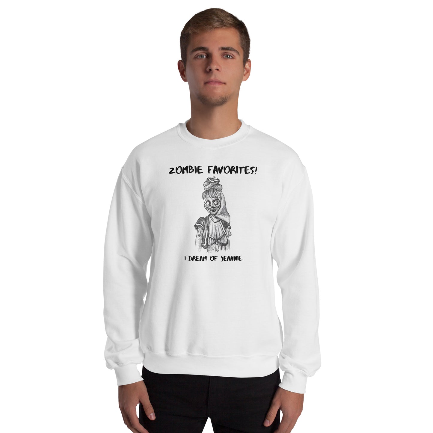 "I Dream of Jeannie" - Halloween Zombie Favorites Unisex Style Crew Neck Sweatshirt Sweaters for Men & Women